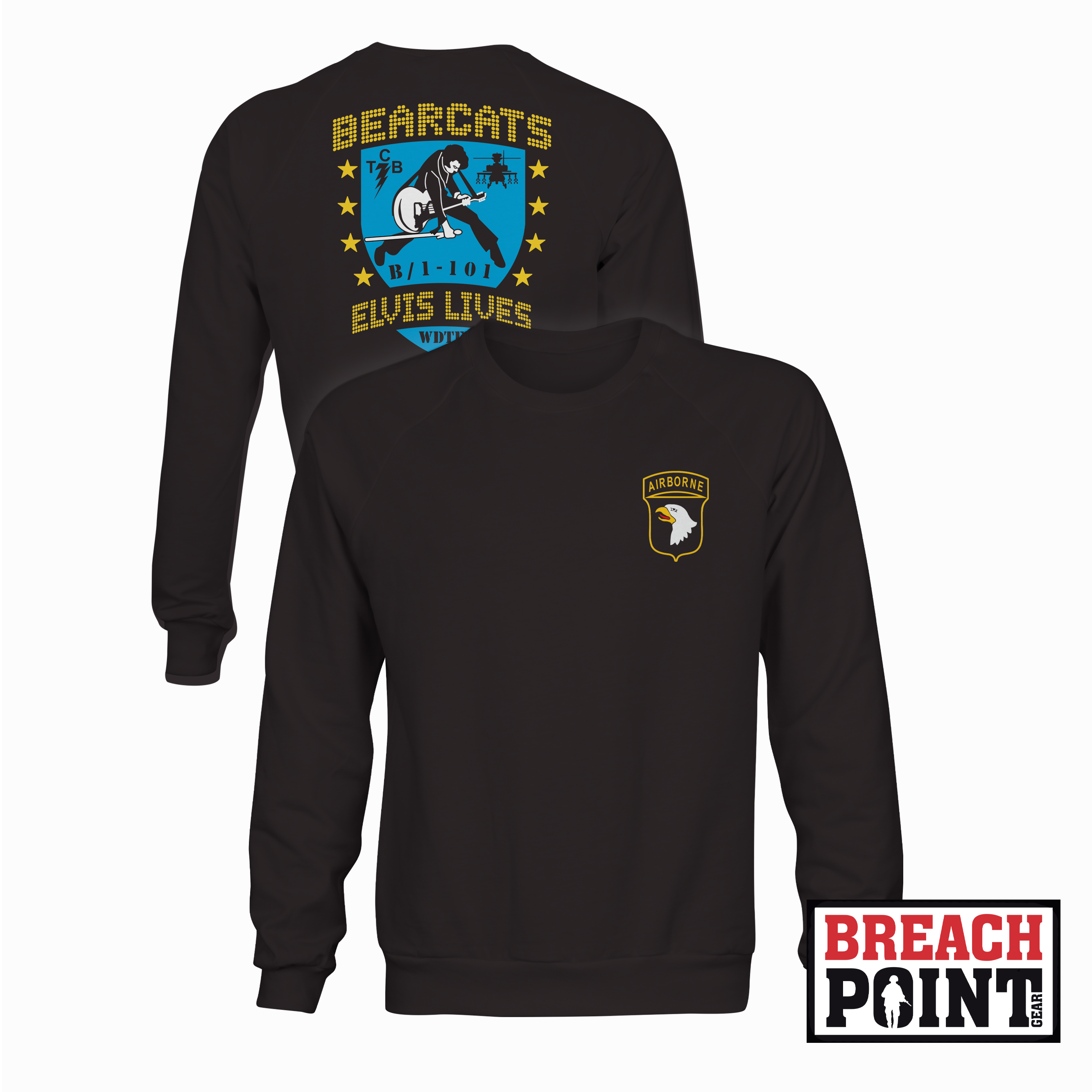 "BEARCATS" B/1-101st Combat Aviation Brigade - Sweatshirt (B128-1)