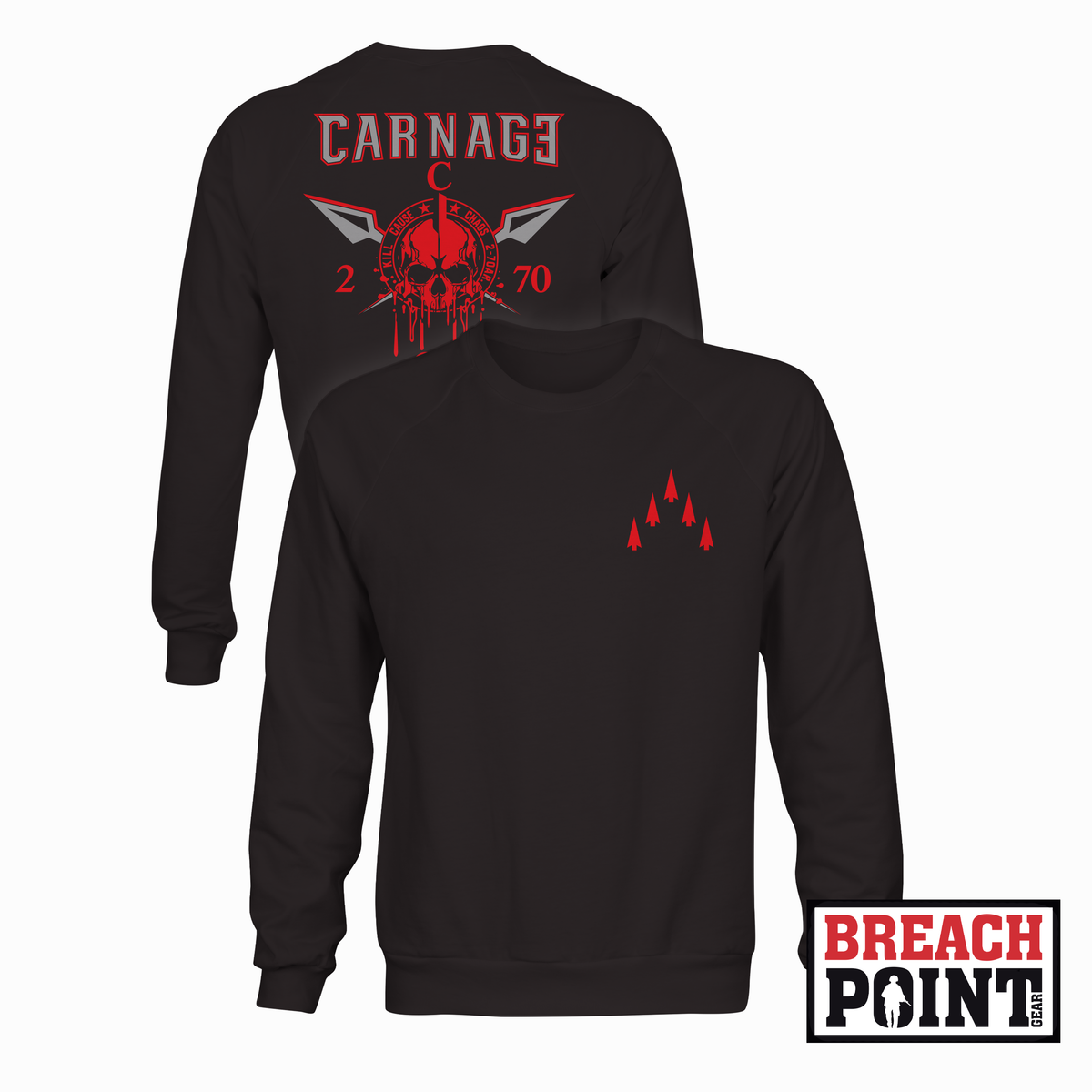 "CARNAGE" C/2-70th Armored Regiment - Sweatshirt (B170-1)