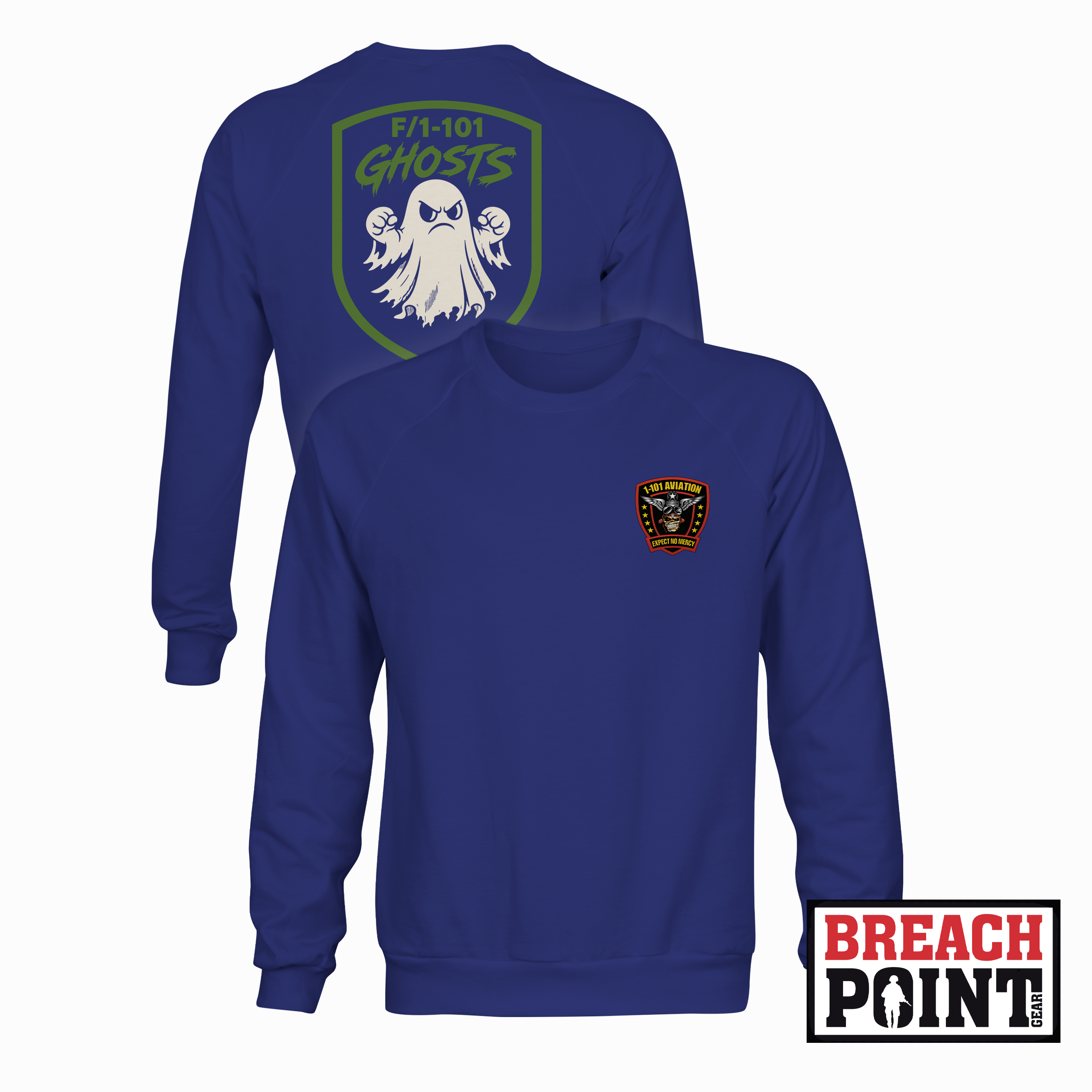 "GHOSTS" F/1-101st Combat Aviation Battalion - Sweatshirt (B138-1)