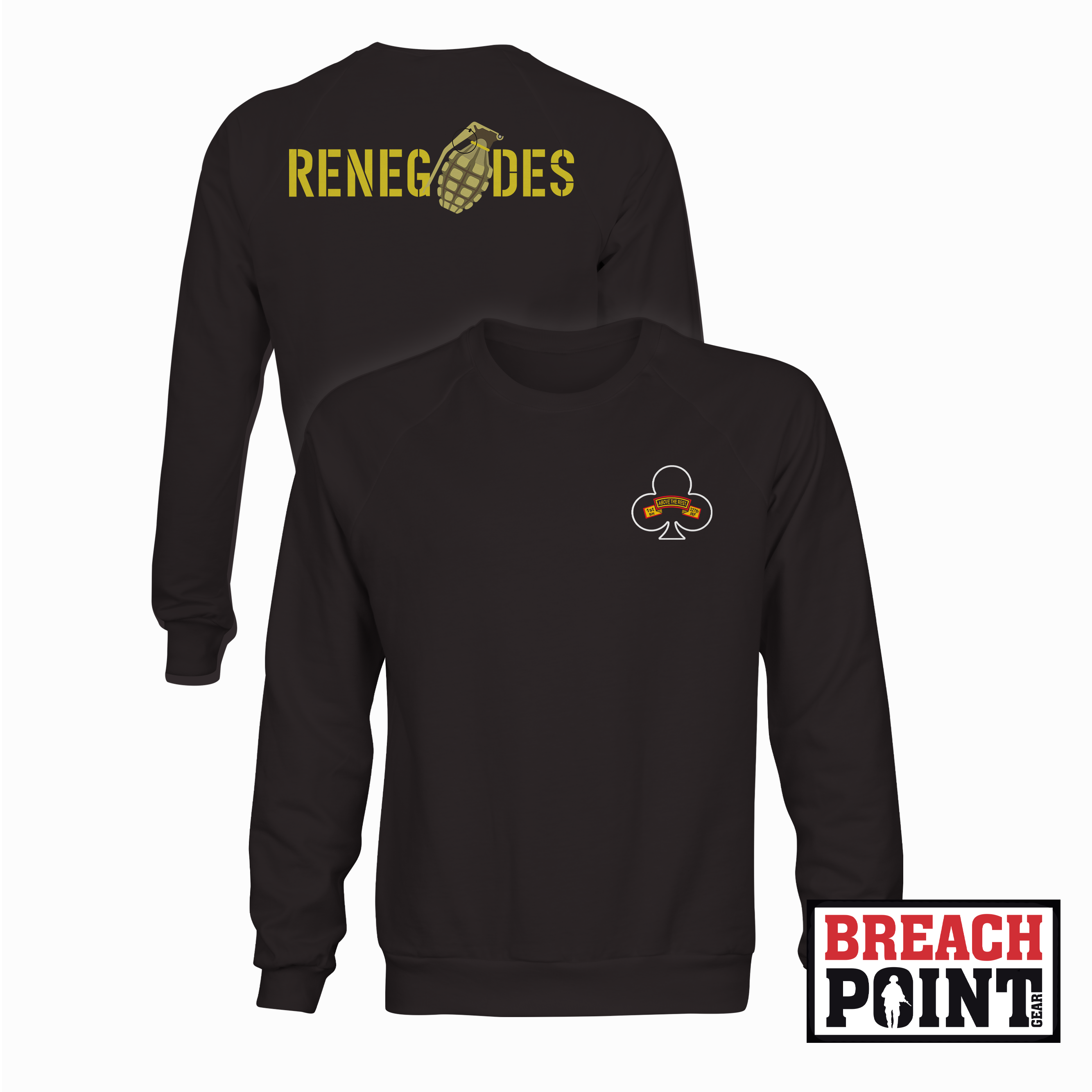 "RENEGADES" 1/A/1-327th Infantry Regiment - Sweatshirt (B123-1)