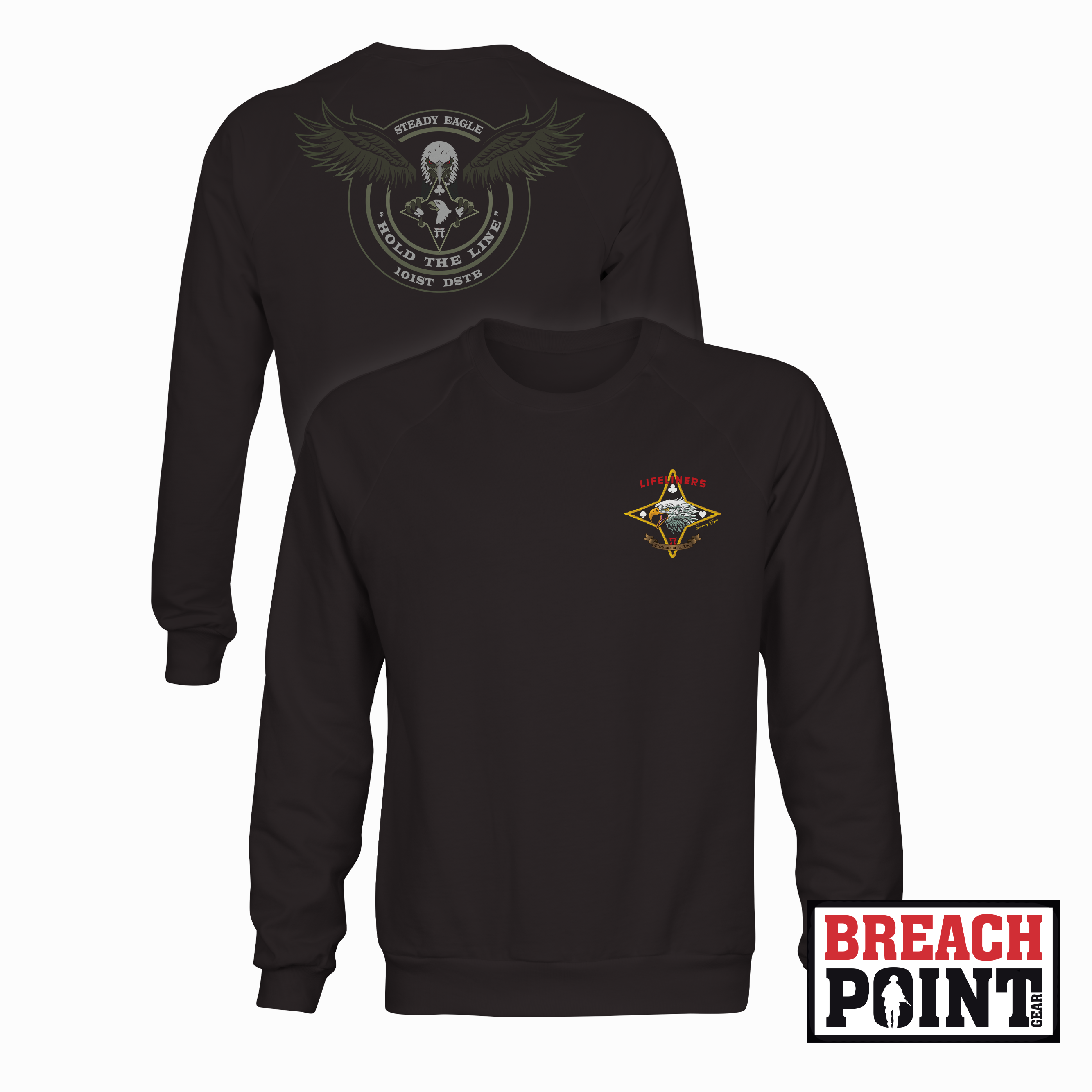 "STEADY EAGLE" 101st Division Sustainment Troops Battalion - Sweatshirt (A20-2)