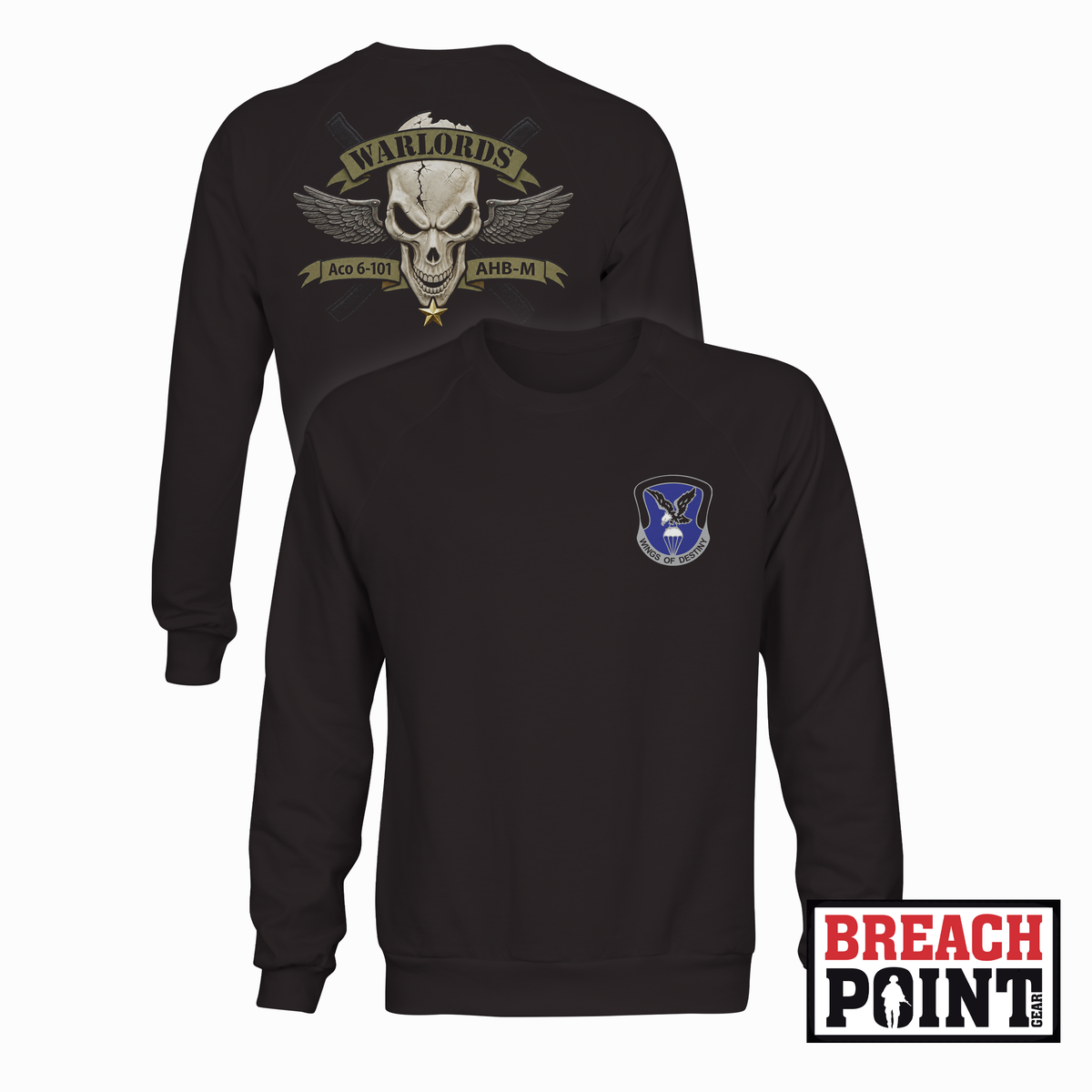 "WARLORDS" A/6-101st Combat Aviation Battalion - Sweatshirt (B175-1)