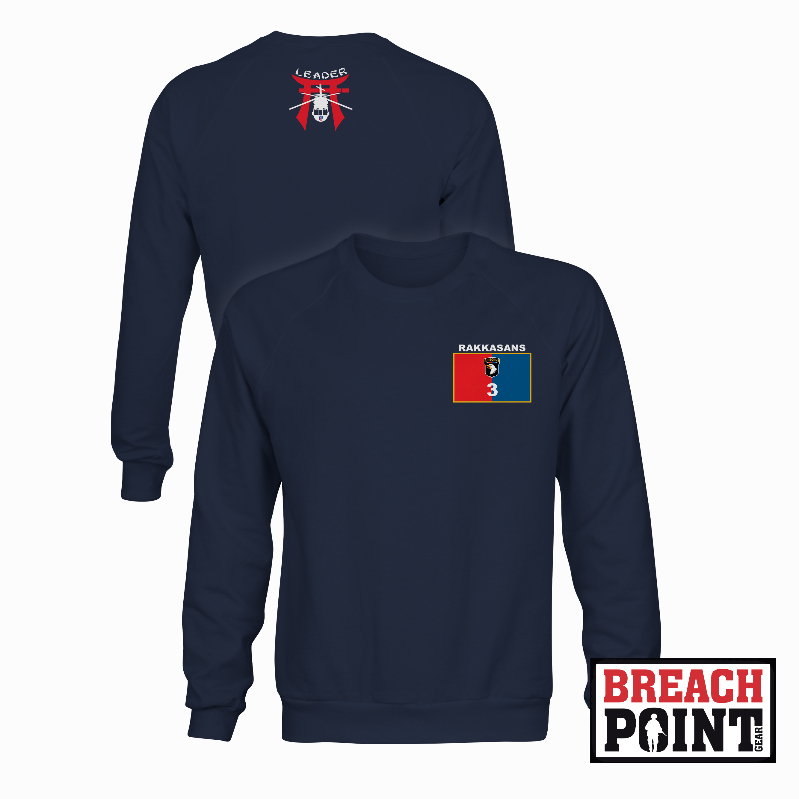 "LEADER" 1-187th Infantry Regiment - Sweatshirt (A36-2)