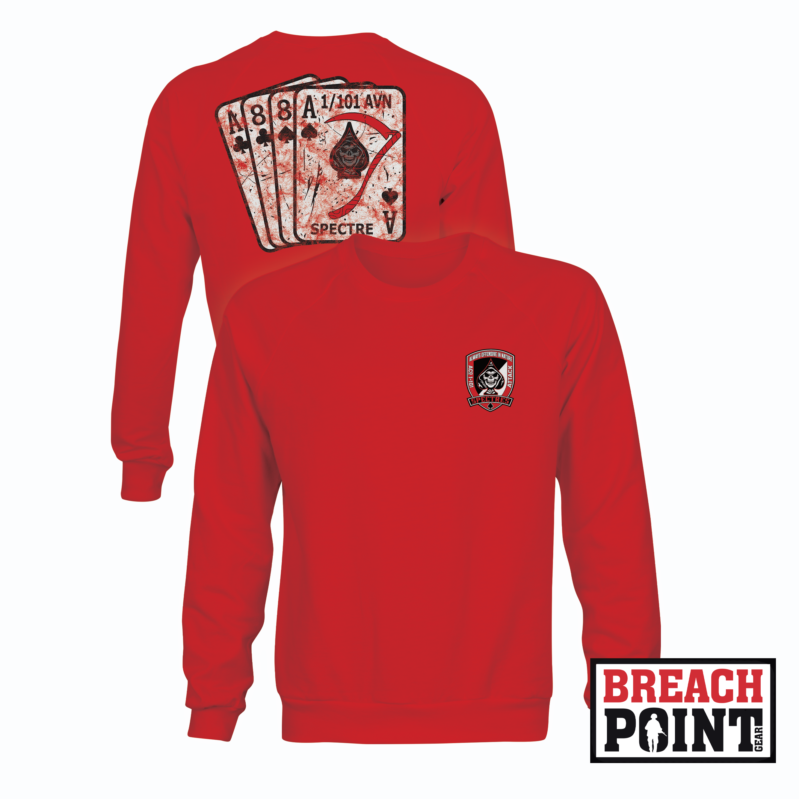 "SPECTRES" A/1-101st Combat Aviation Battalion - Sweatshirt (B137-1)
