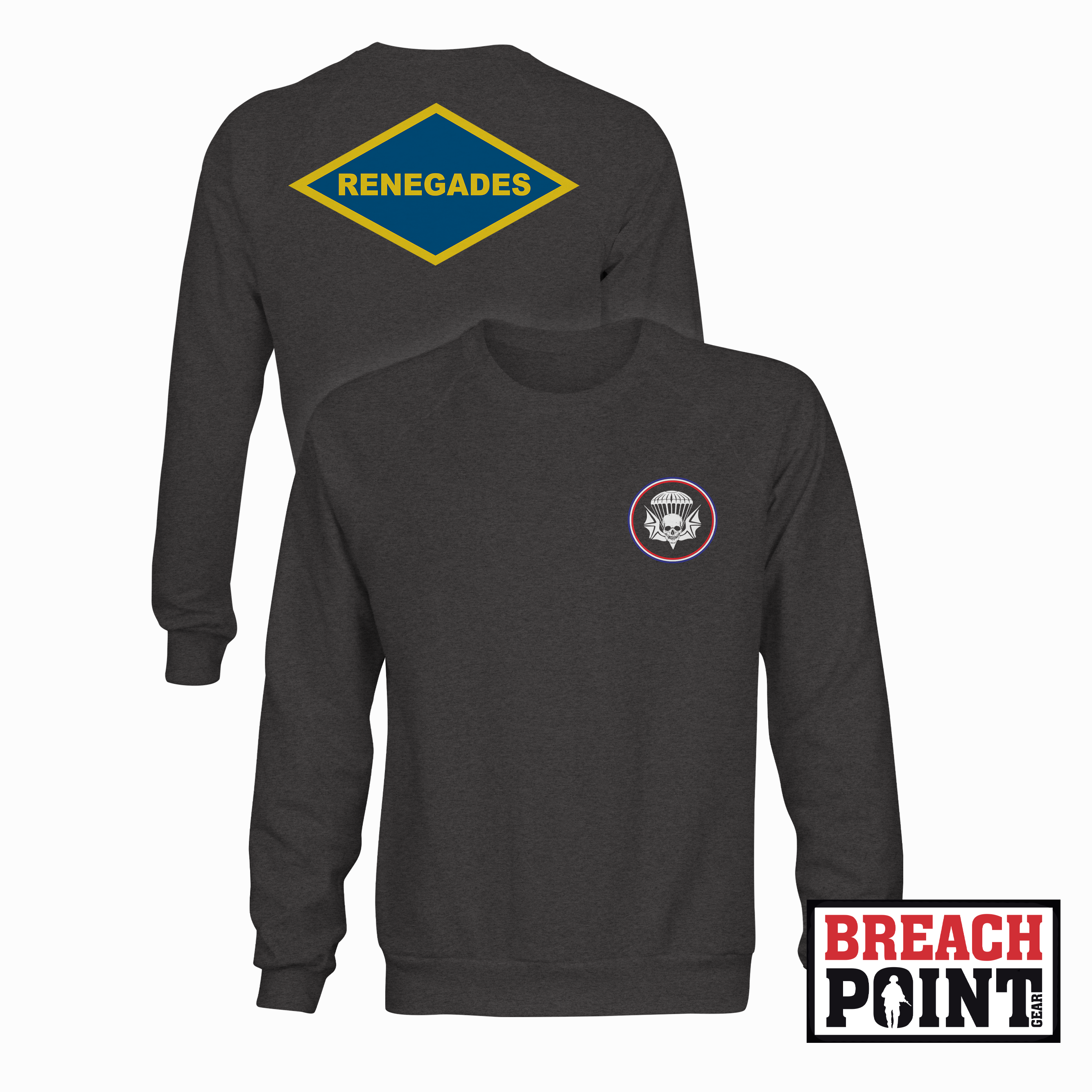 "RENEGADES" B/2-502nd Infantry Regiment - Sweatshirt (B87-2)