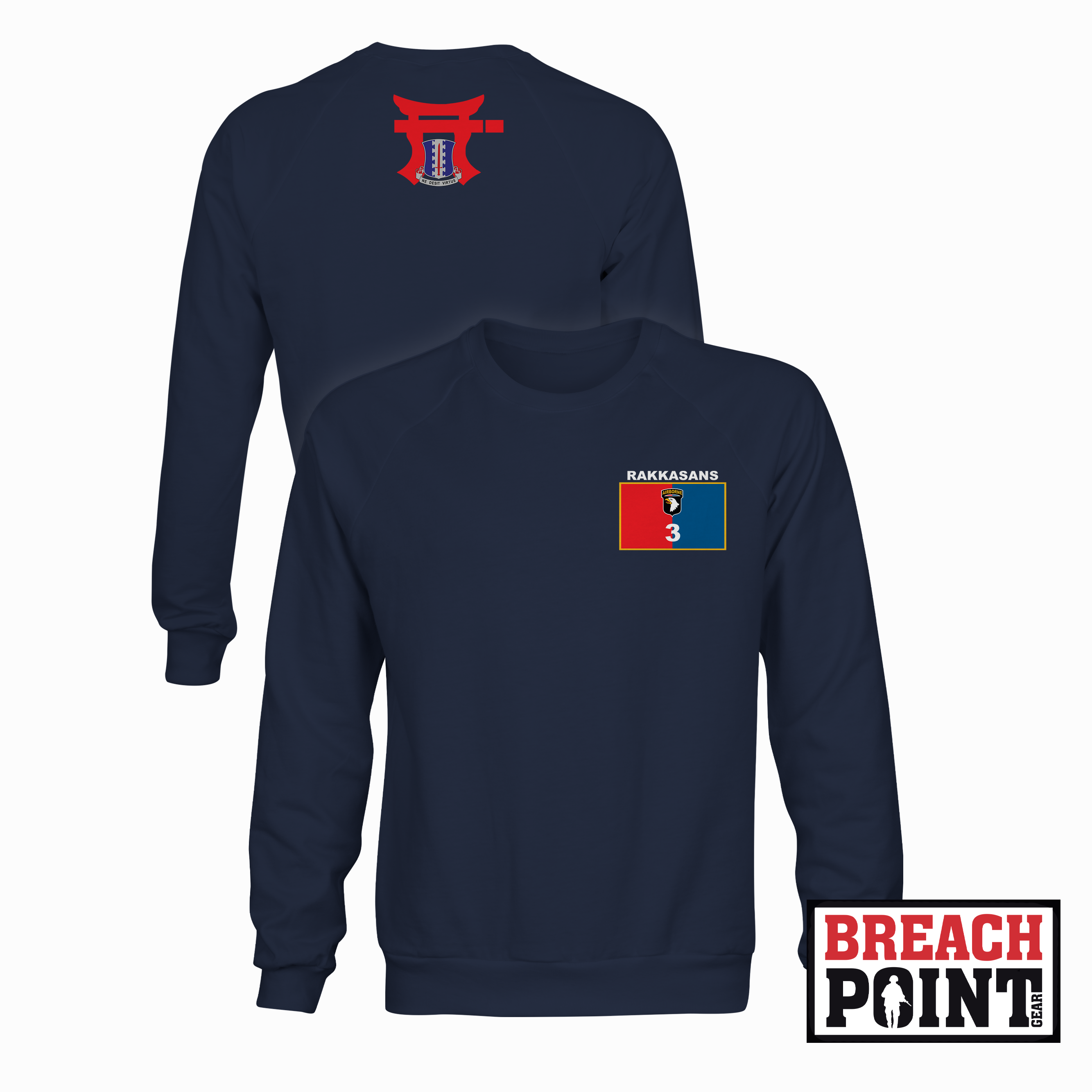 "LEADER" 1-187th Infantry Regiment - Sweatshirt (A36-4)