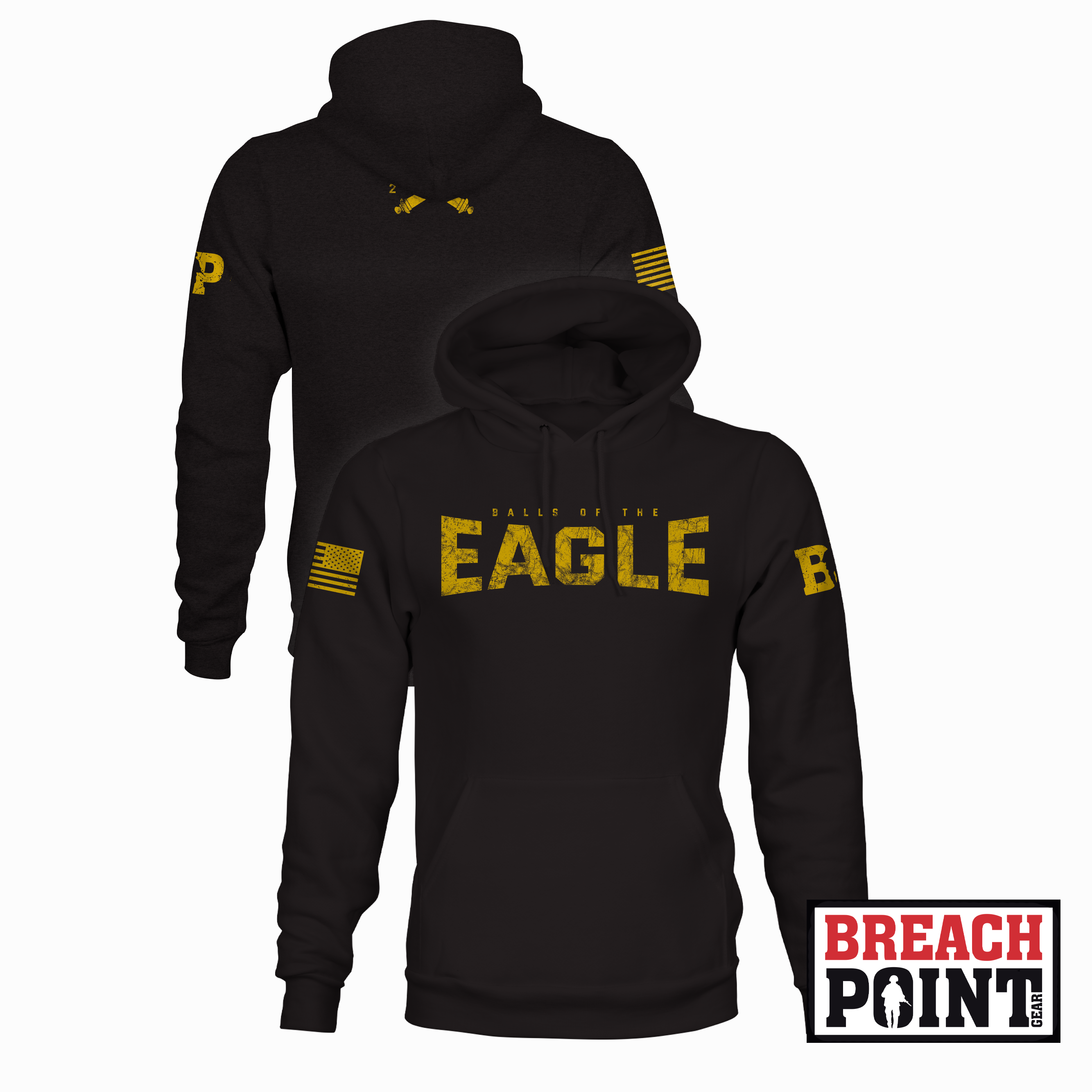 "BALLS OF THE EAGLE" 2-320th Field Artillery Regiment - Hoodie (A34_BP-1)