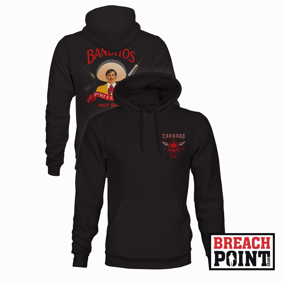 "BANDITOS" 2/C/2-70th Armored Regiment - Hoodie (B171-1)