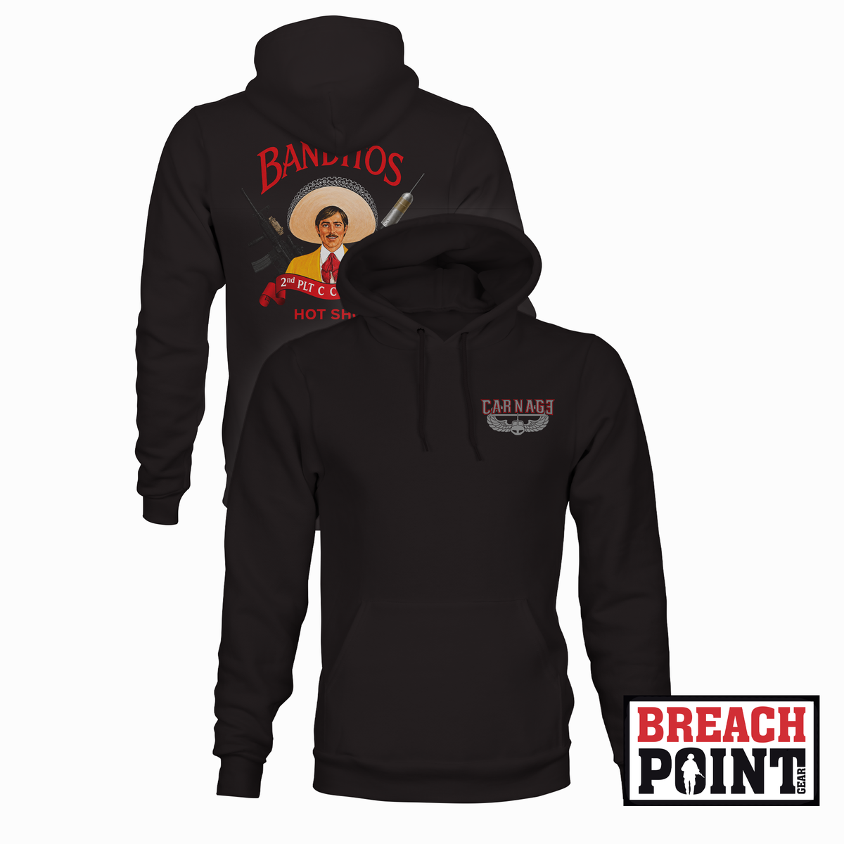 "BANDITOS" 2/C/2-70th Armored Regiment - Hoodie (B171-3)