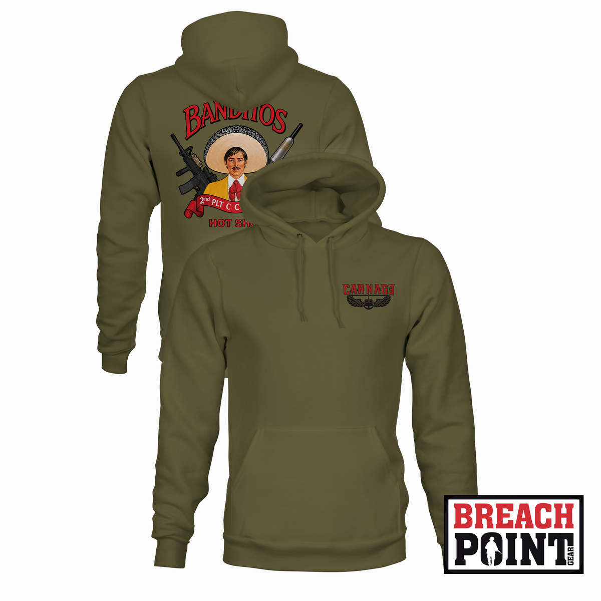 "BANDITOS" 2/C/2-70th Armored Regiment - Hoodie (B171-6)