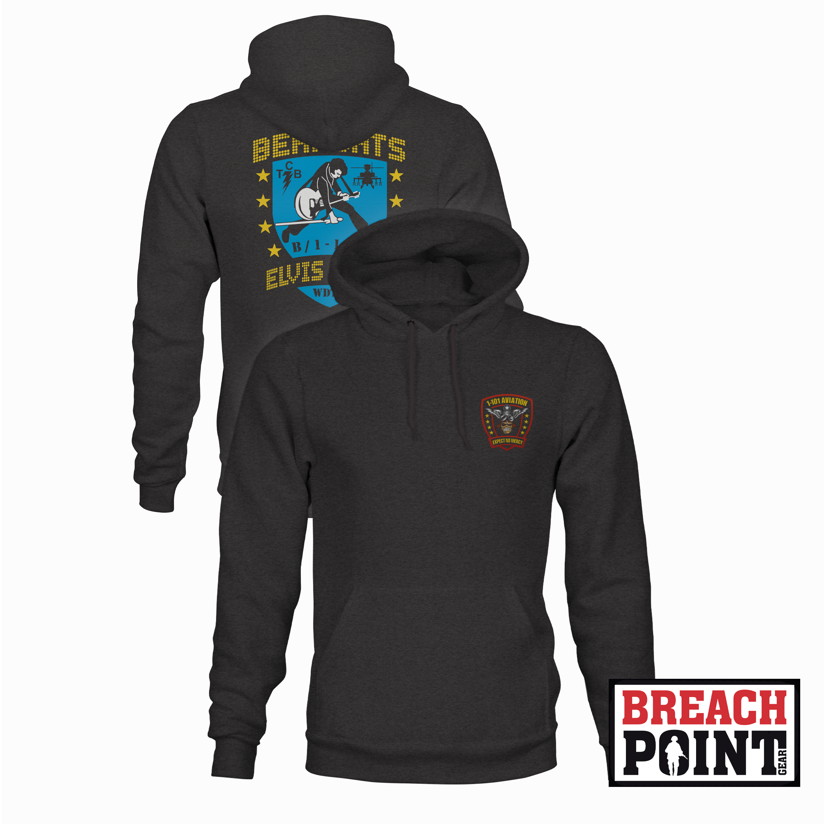 "BEARCATS" B/1-101st Combat Aviation Brigade - Hoodie (B128-4)