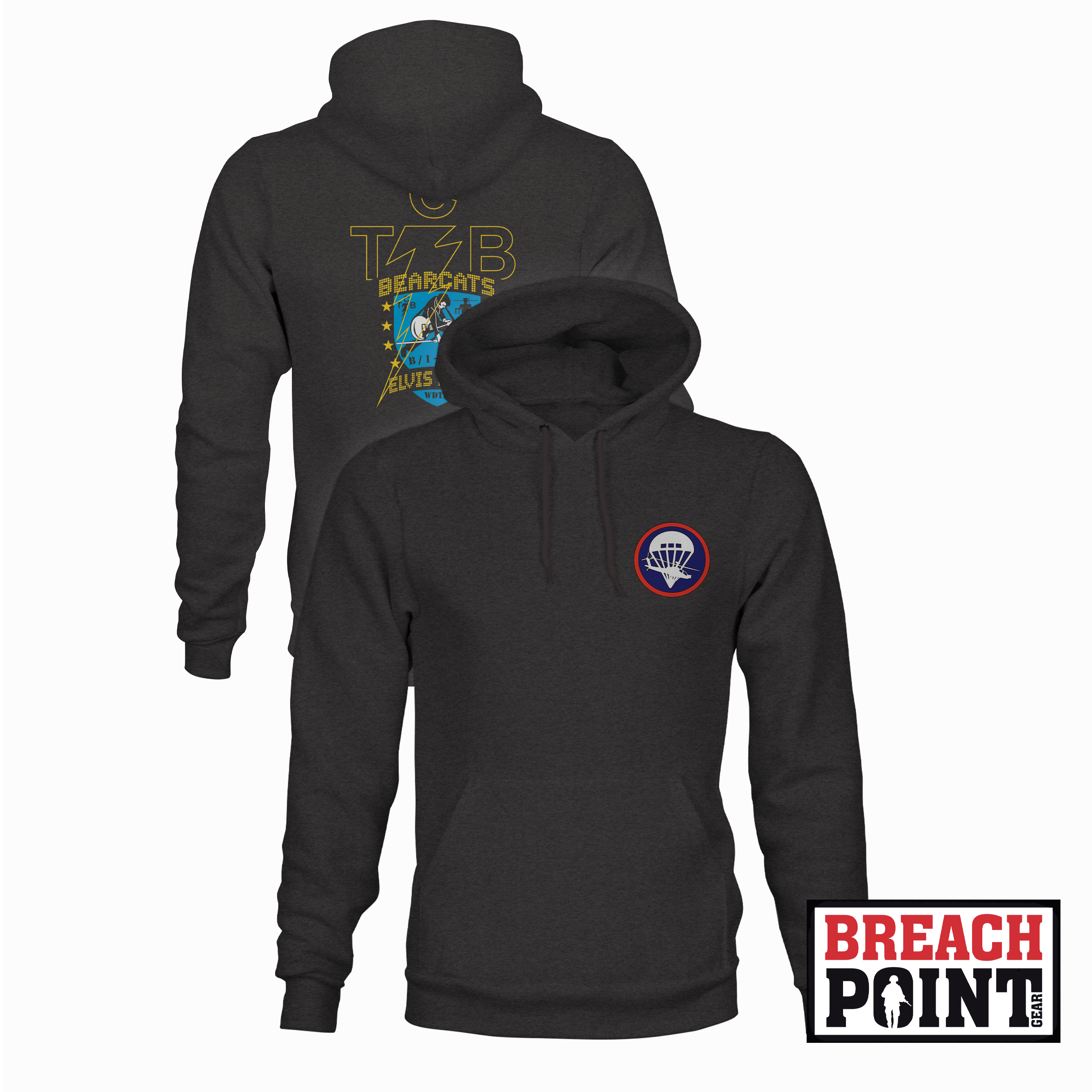 "BEARCATS" B/1-101st Combat Aviation Brigade - Hoodie (B128-7)
