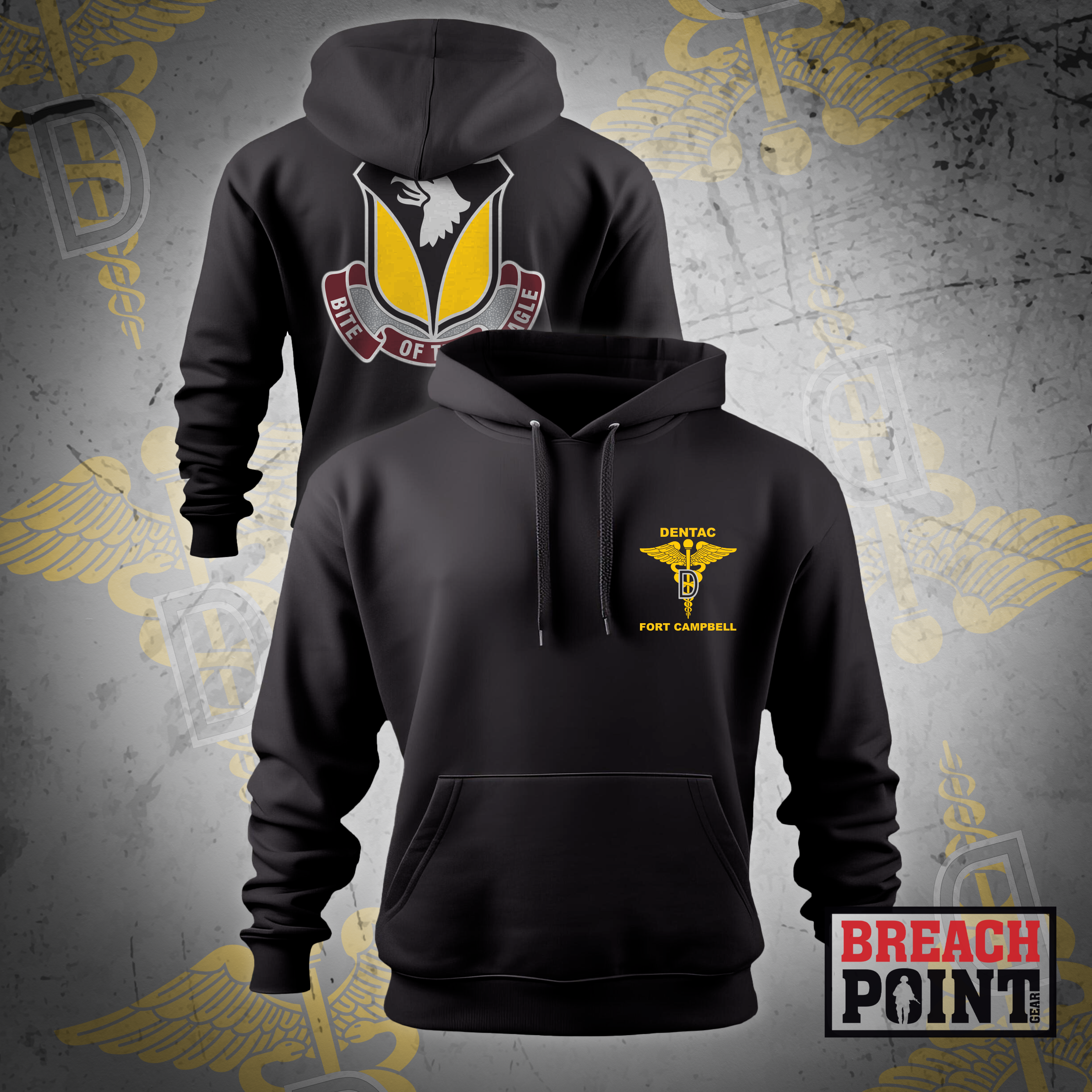 "BITE OF THE EAGLE" Dental Health Activity - Fort Campbell - Hoodie (1)