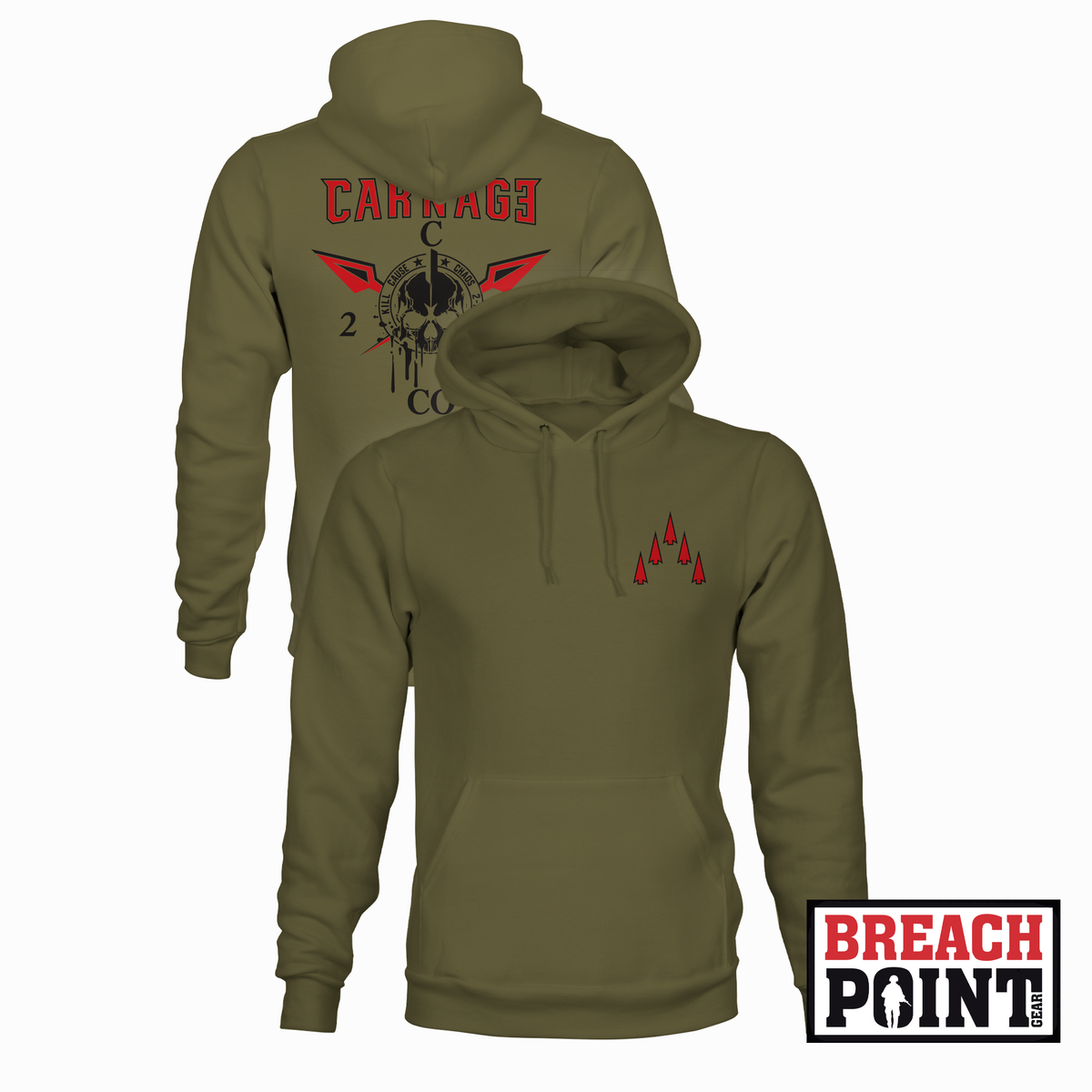 "CARNAGE" C/2-70th Armored Regiment - Hoodie (B170-2)