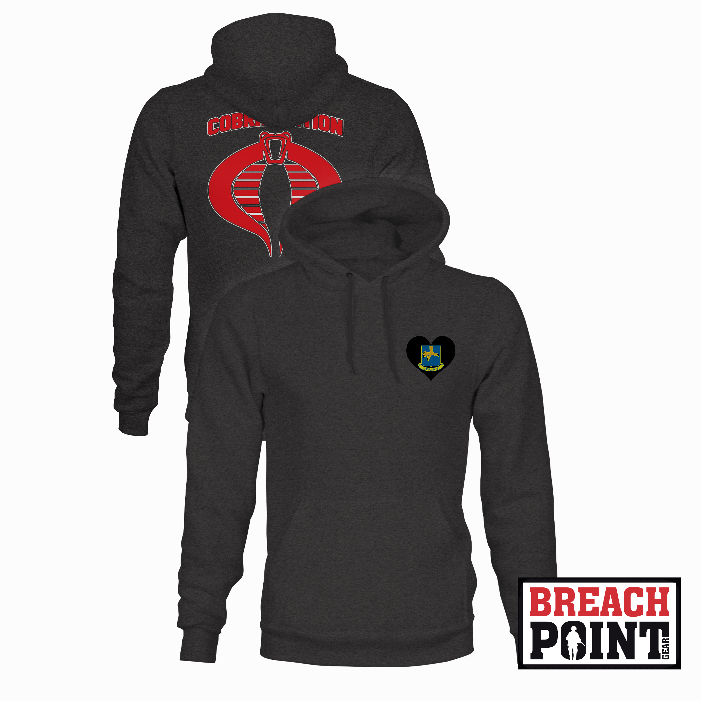 "COBRA NATION" C/1-502nd Infantry Regiment - Hoodie (B134-1)