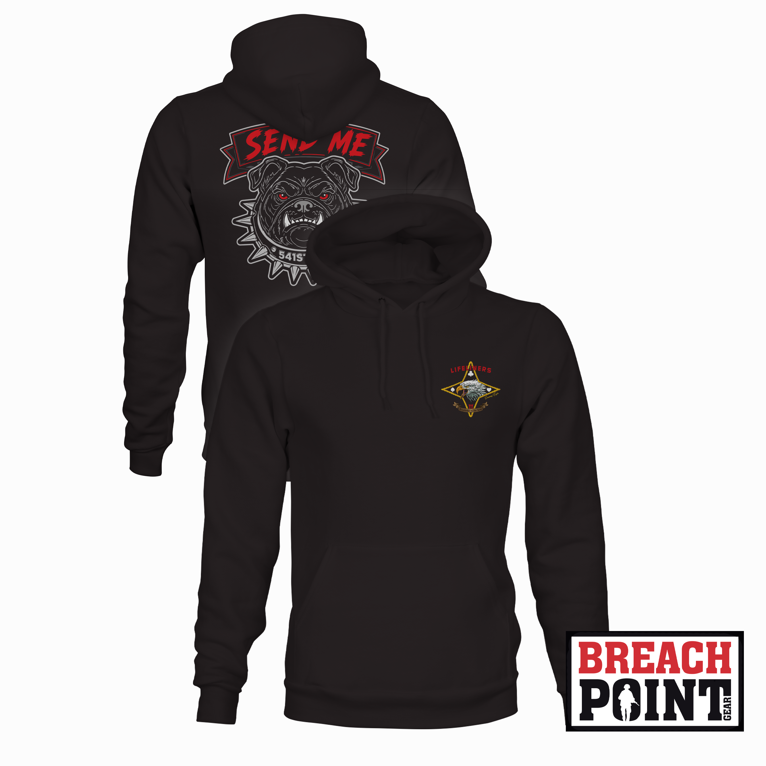 "FUEL DAWGS" 541st Transportation Company/129th Division Sustainment Support Battalion - Hoodie (B162)