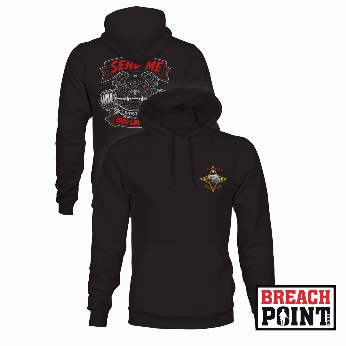 "FUEL DAWGS" 541st Transportation Company/129th Division Sustainment Support Battalion - Hoodie (B162-2)