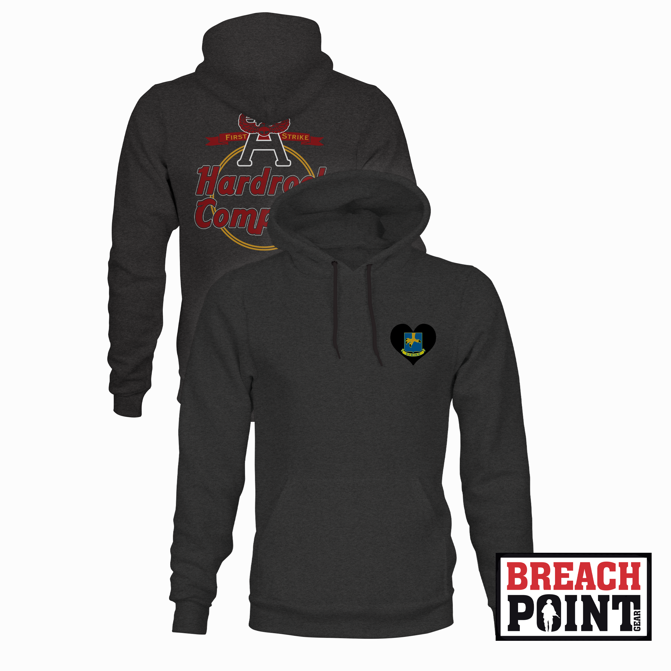 "HARDROCK" A/1-502nd Infantry Regiment - Hoodie (B40-3)