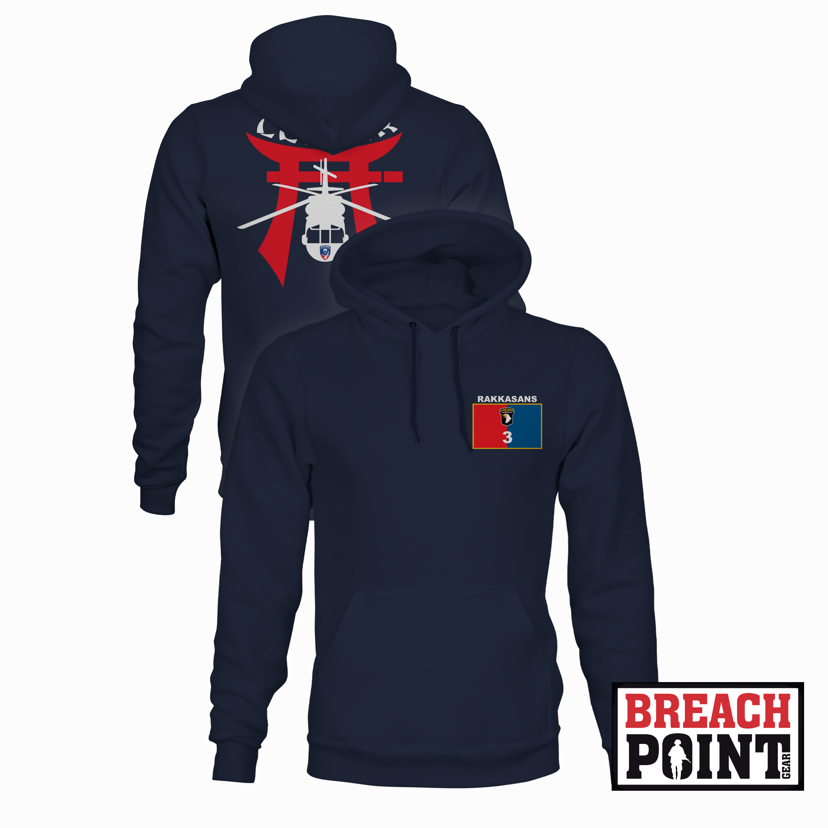 "LEADER" 1-187th Infantry Regiment - Hoodie (A36-1)
