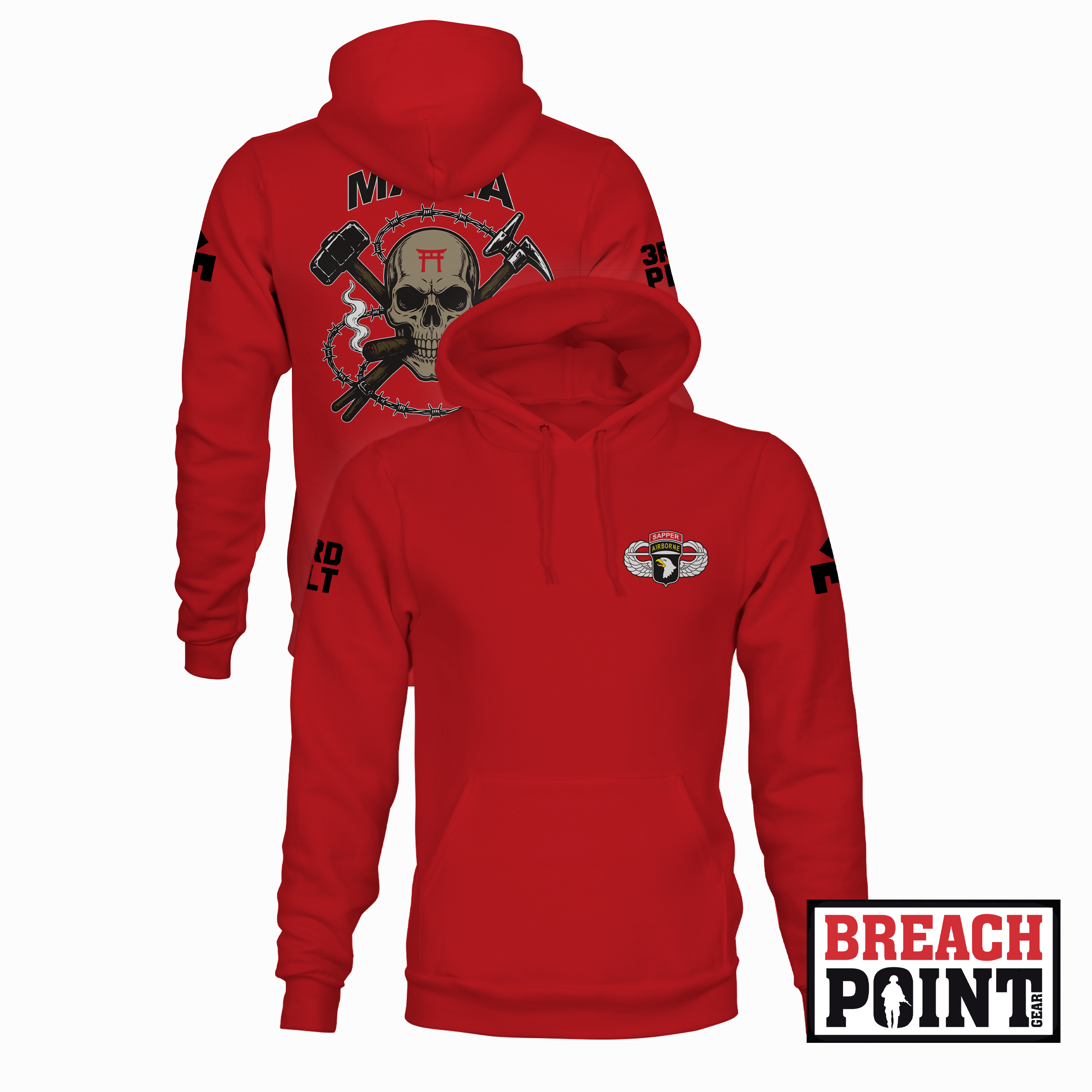 "MAFIA" 3/C CEC-I/326th Division Engineer Battalion - Hoodie (B160-2)