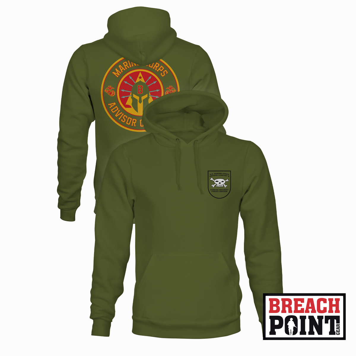"MCAC-B" B/Marine Corps Advisor Company - Hoodie (B173-3)