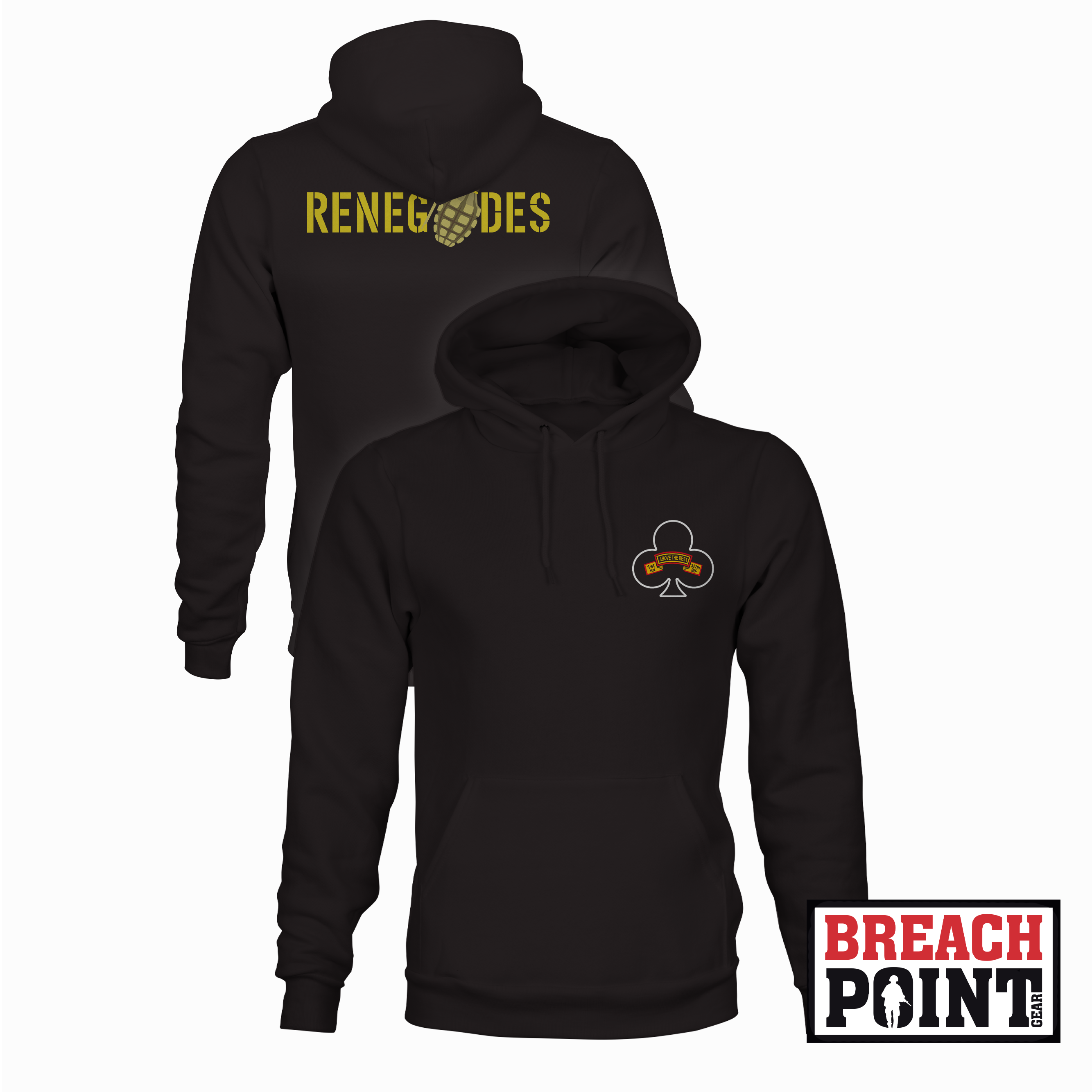 "RENEGADES" 1/A/1-327th Infantry Regiment - Hoodie (B123-1)