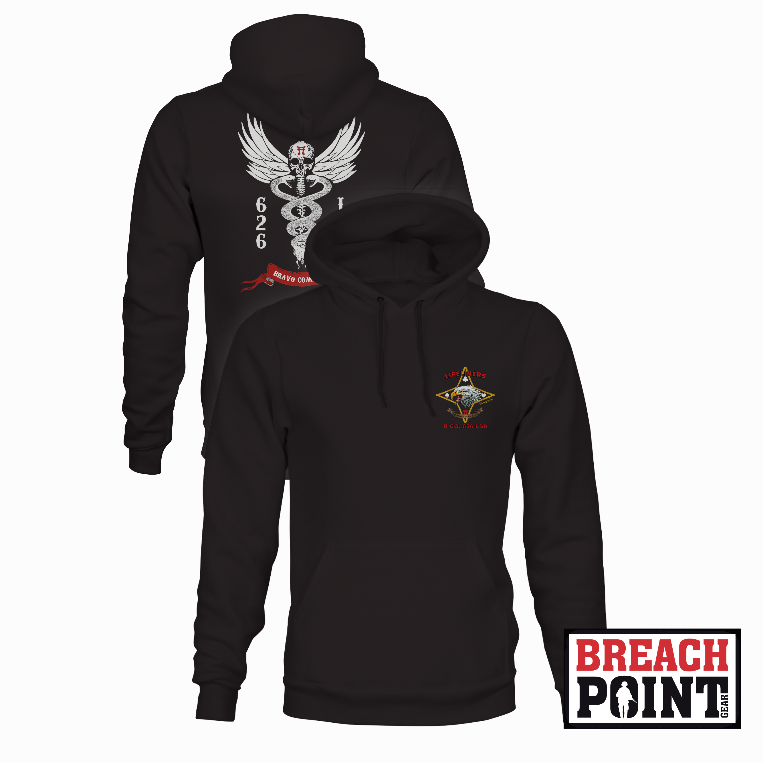 "REGULATORS" B/626th Light Support Battalion - Hoodie (B66-2)