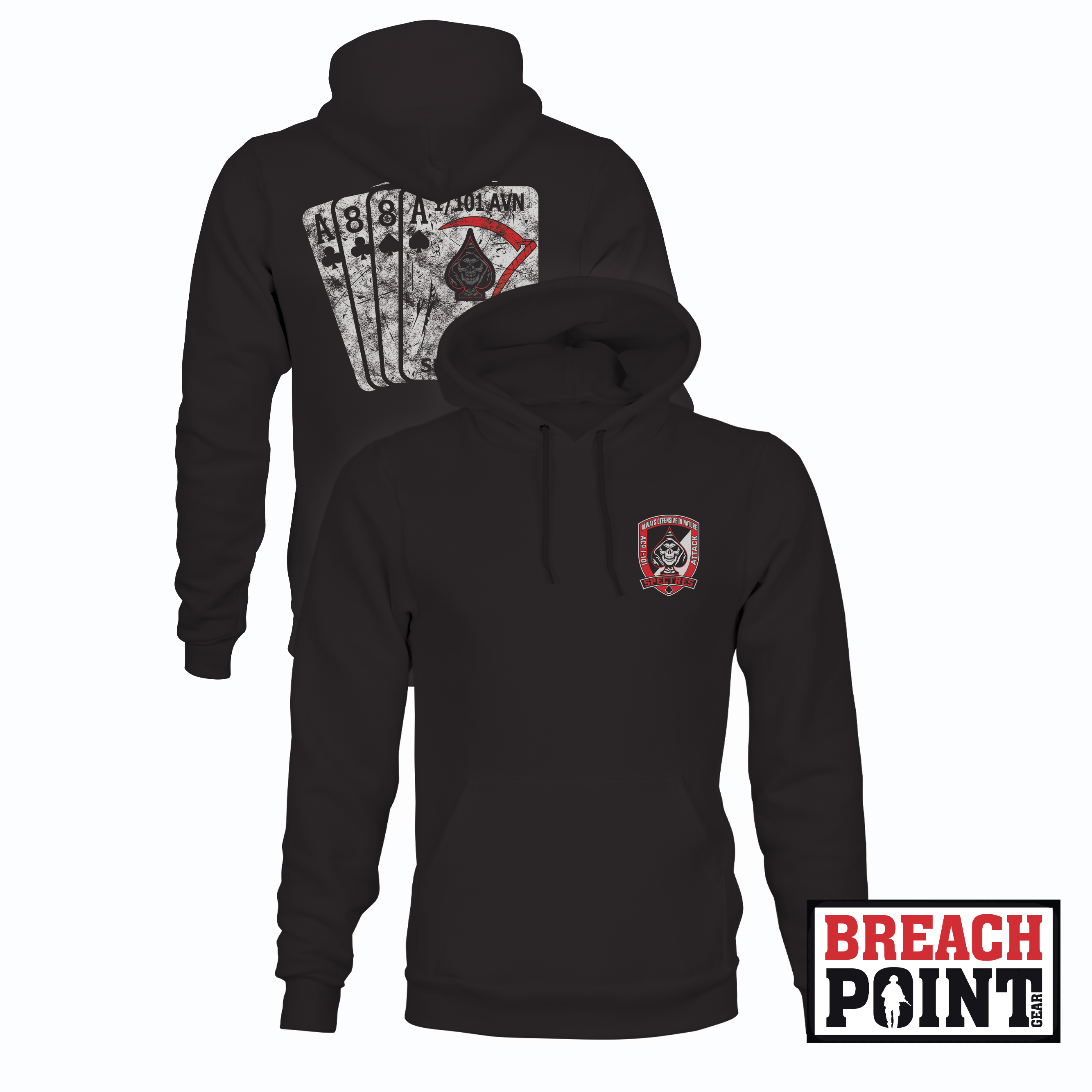 "SPECTRES" A/1-101st Combat Aviation Battalion - Hoodie (B137-2)