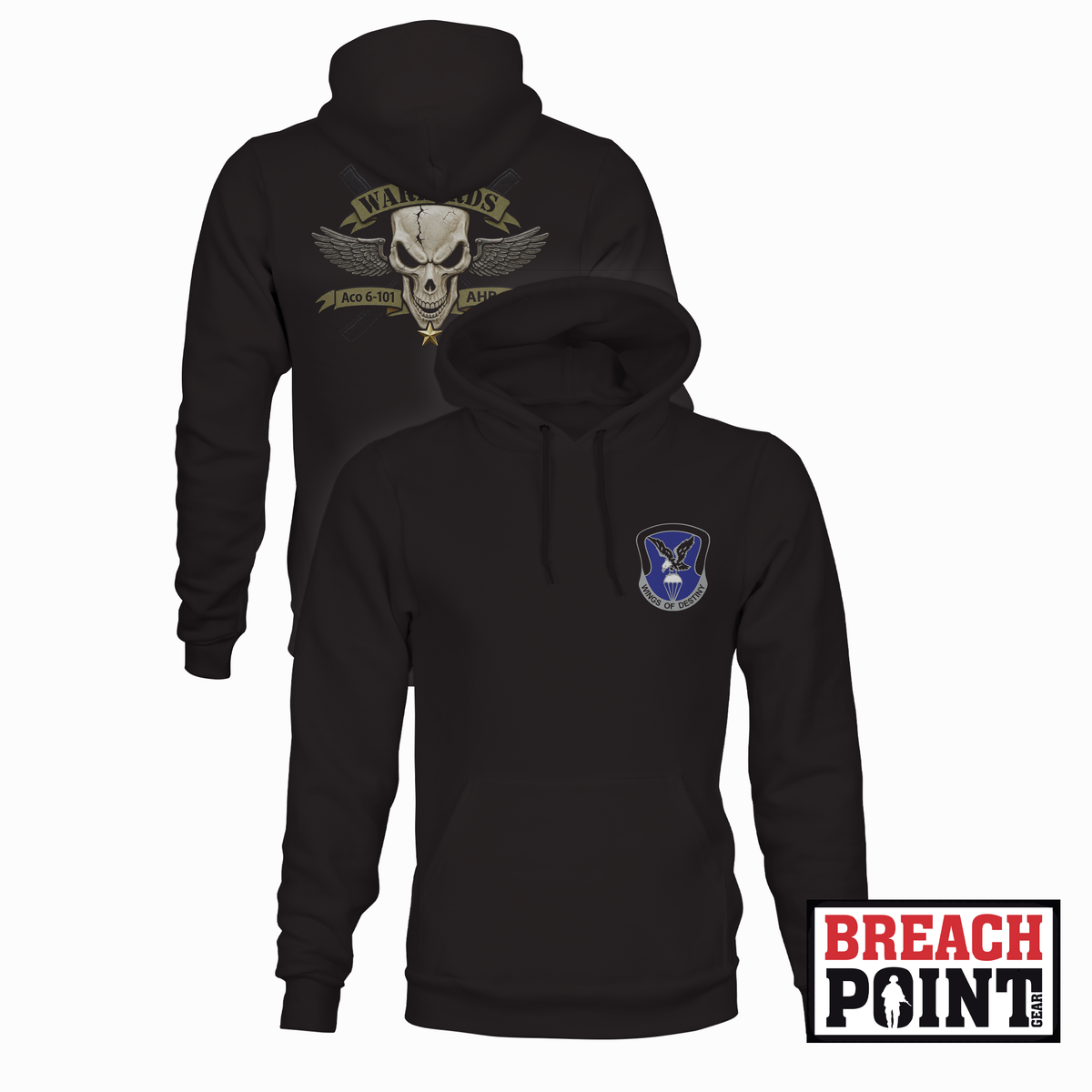 "WARLORDS" A/6-101st Combat Aviation Battalion - Hoodie (B175-1)