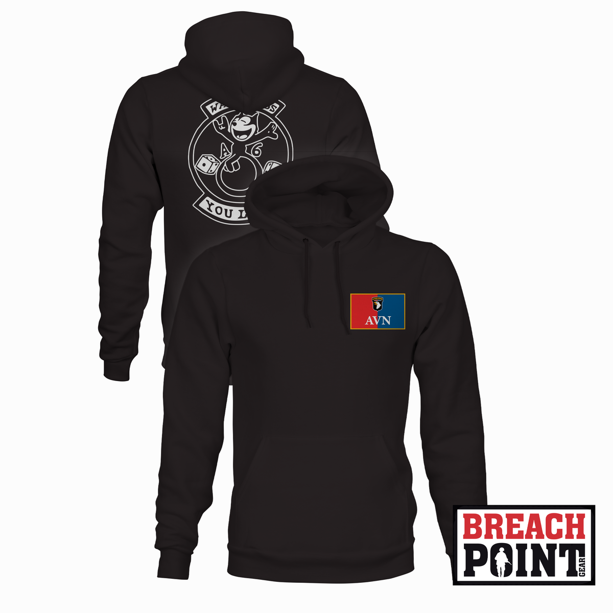 "WARLORDS" A/6-101st Combat Aviation Battalion - Hoodie (B175-4)