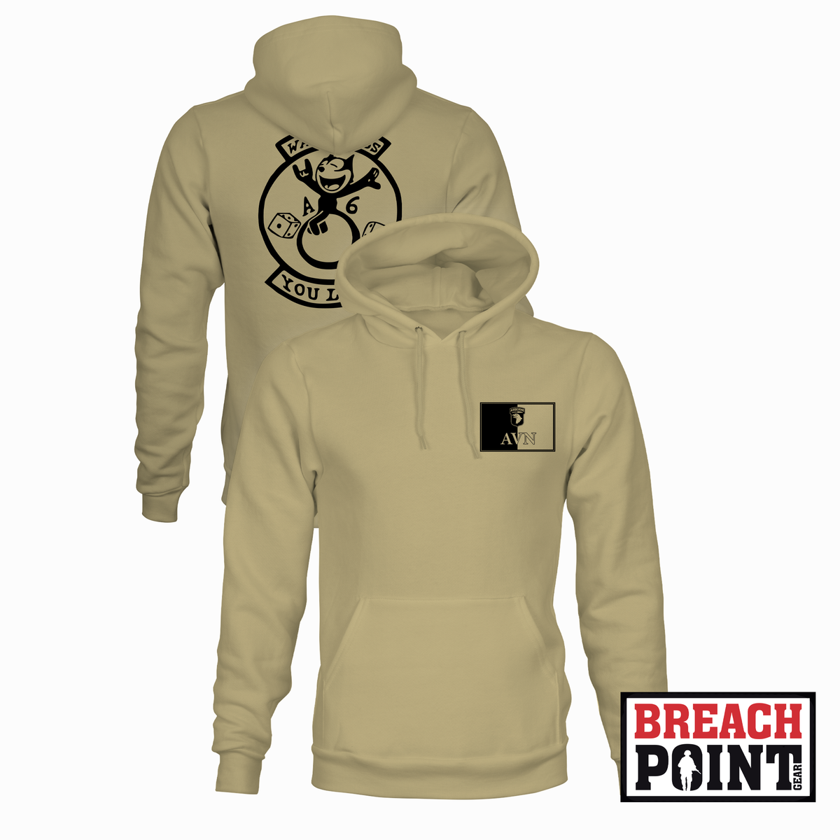 "WARLORDS" A/6-101st Combat Aviation Battalion - Hoodie (B175-5)