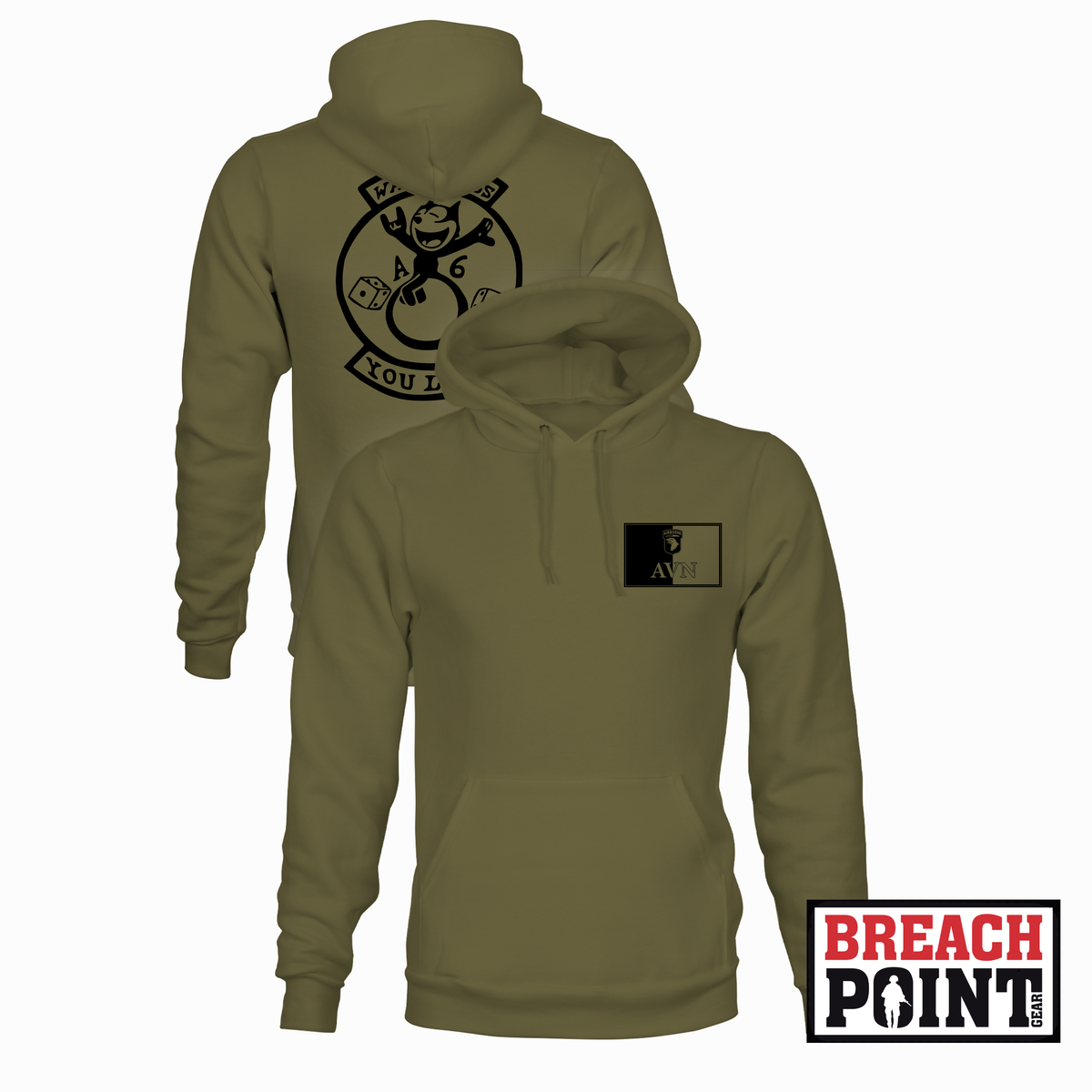 "WARLORDS" A/6-101st Combat Aviation Battalion - Hoodie (B175-5)