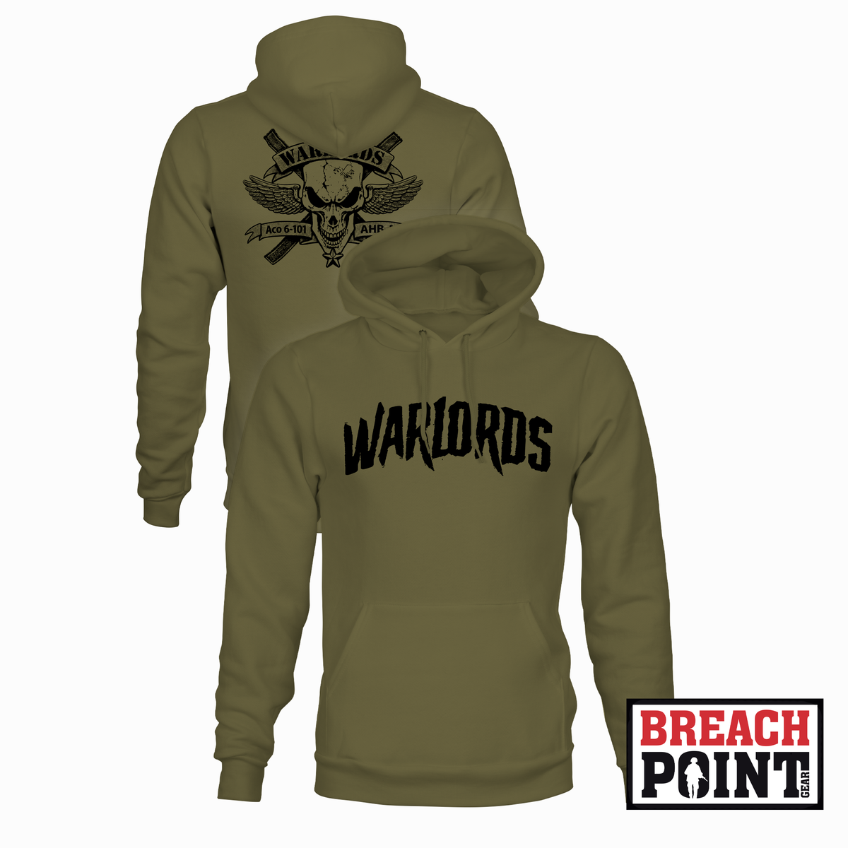 "WARLORDS" A/6-101st Combat Aviation Battalion - Hoodie (B175-7)