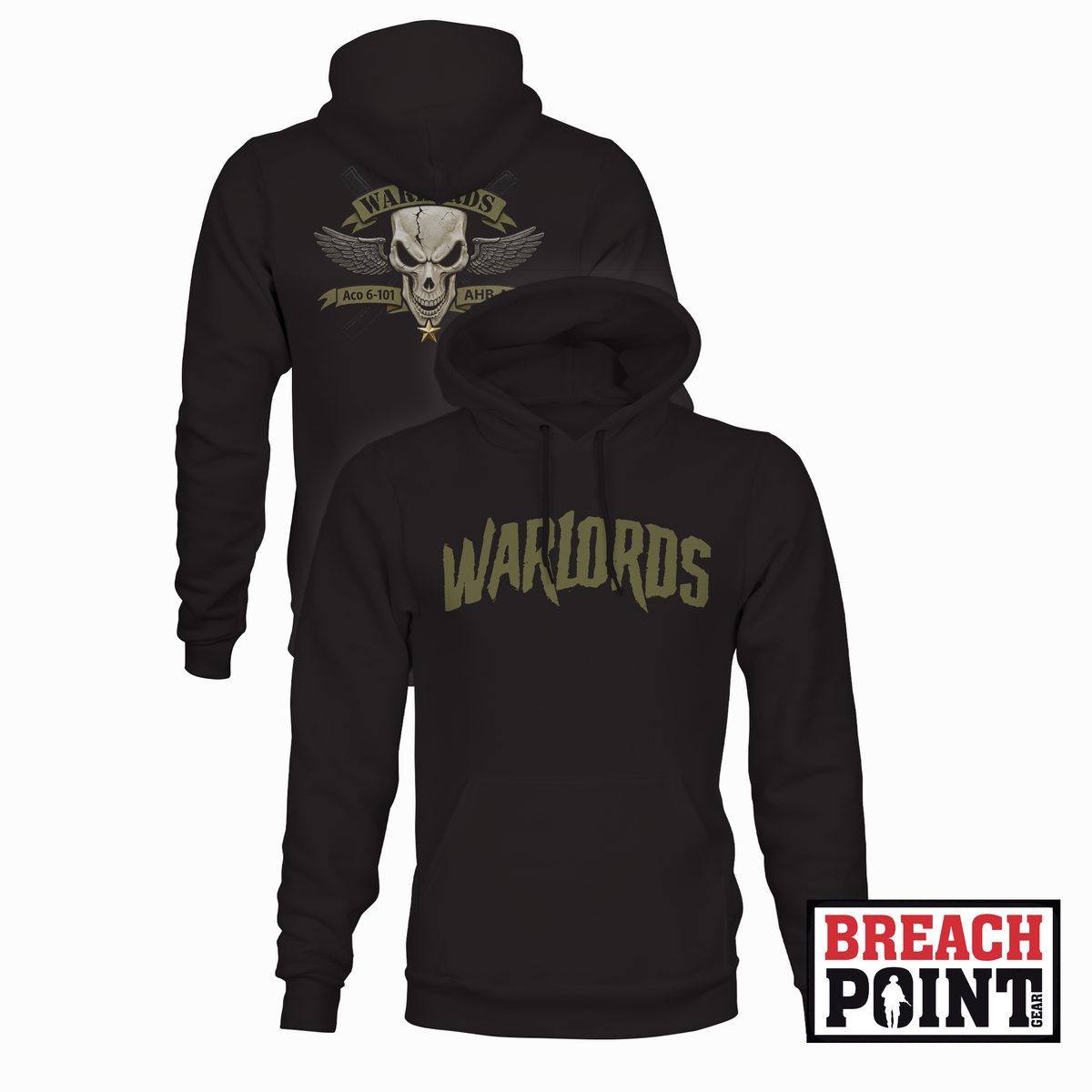 "WARLORDS" A/6-101st Combat Aviation Battalion - Hoodie (B175-6)