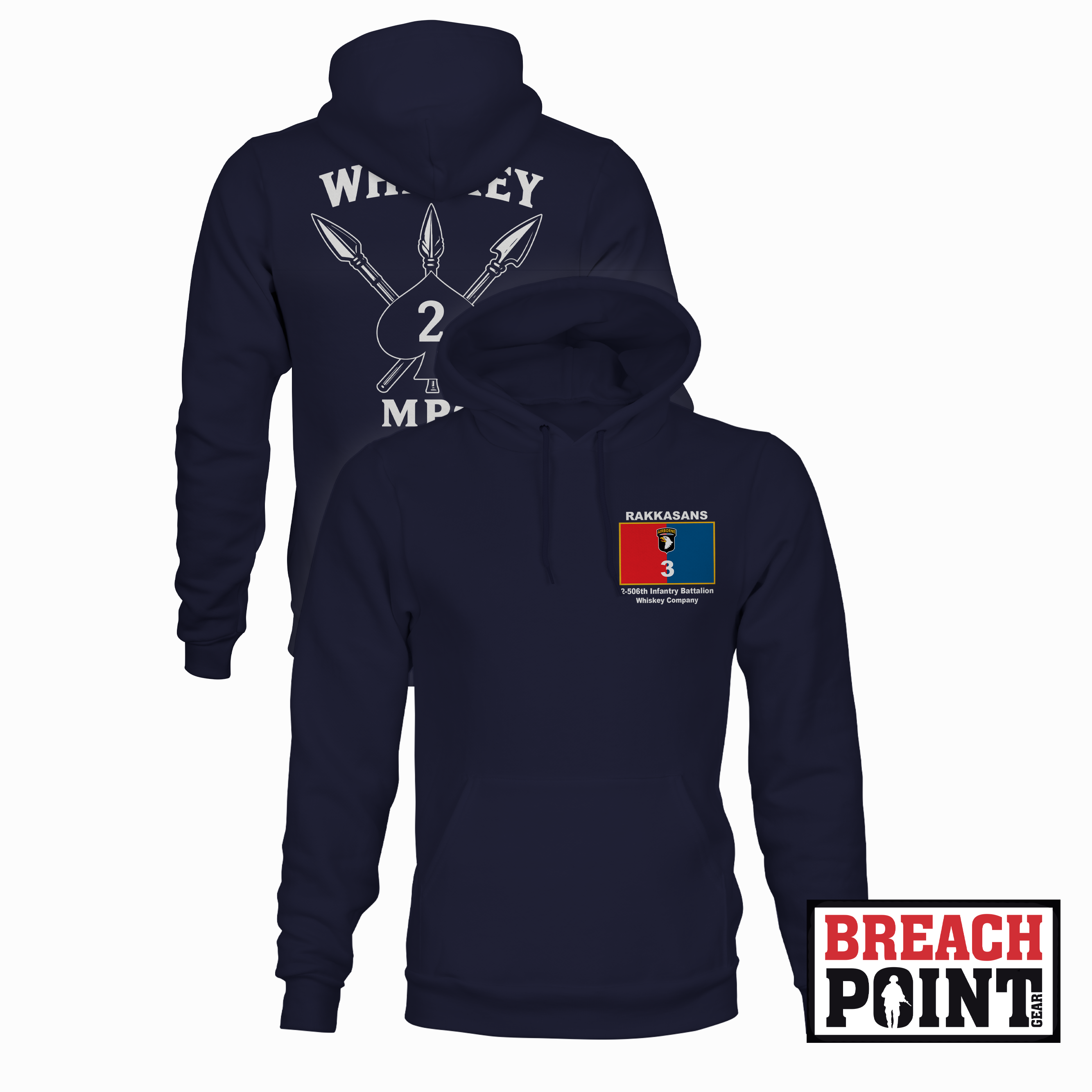 "WHISKEY" MPC/2-506th Infantry Regiment - Hoodie (B54-2)