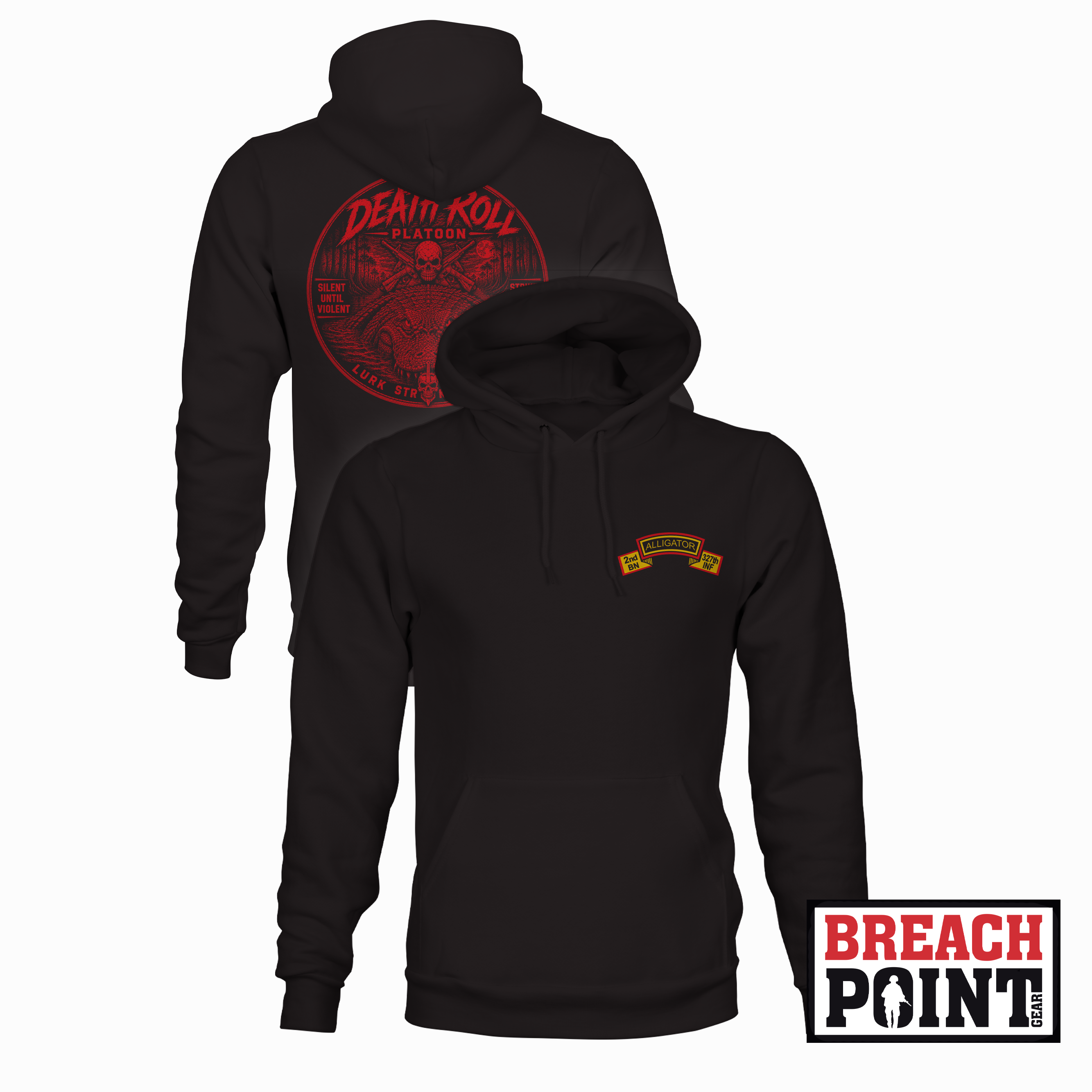 "DEATH ROLL" 1/A/2-327th Infantry Regiment - Hoodie (B147-2)