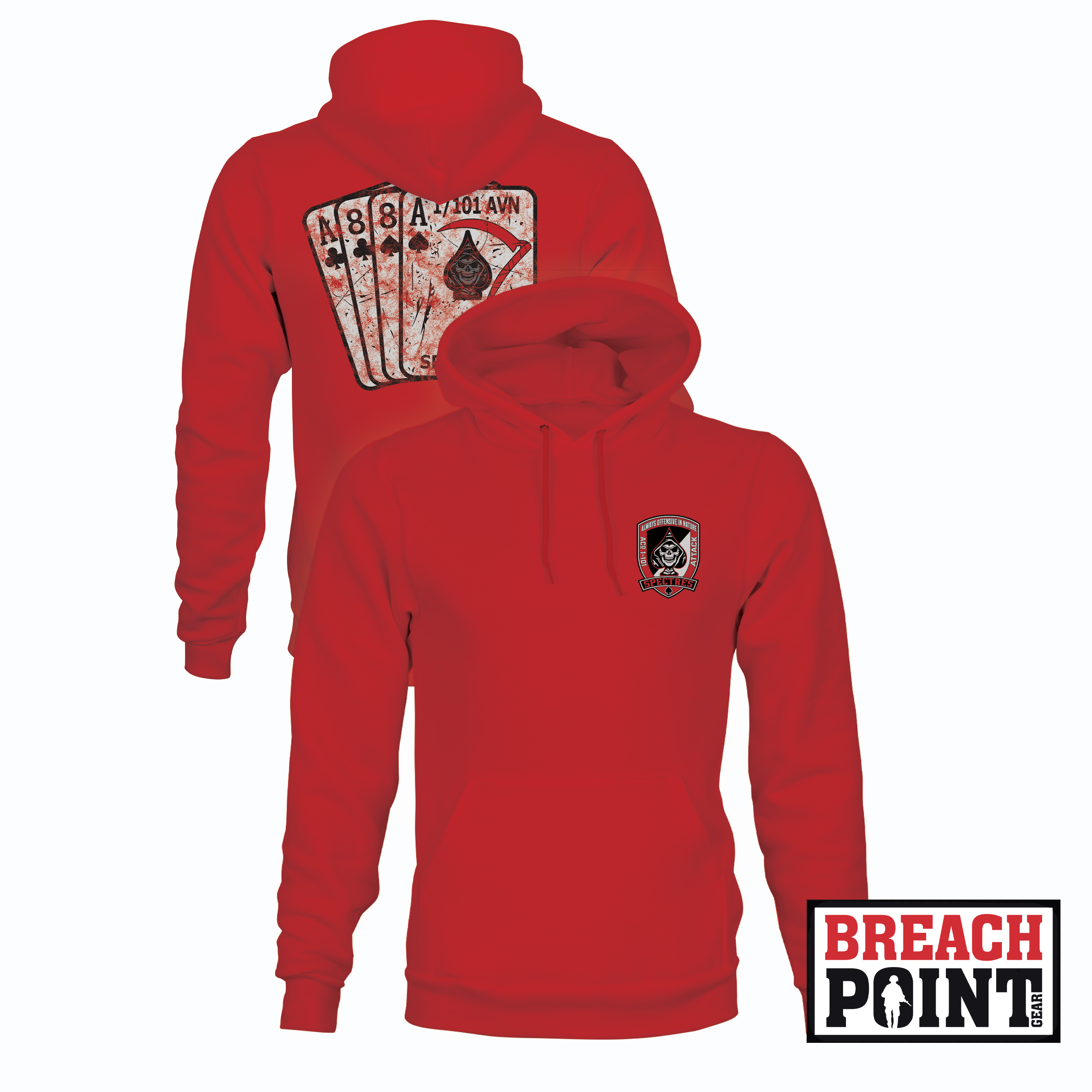 "SPECTRES" A/1-101st Combat Aviation Battalion - Hoodie (B137-1)