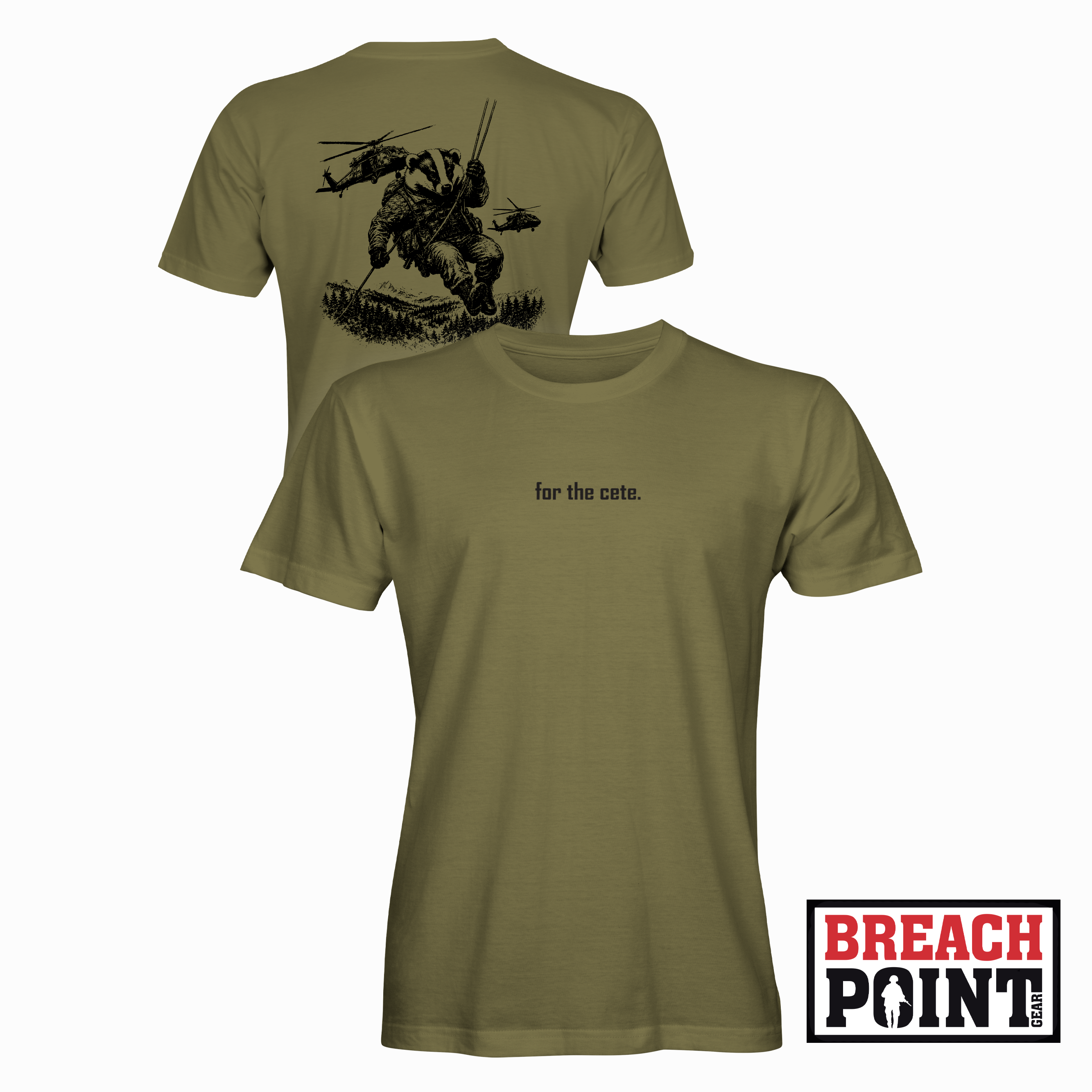 "BADGERS" B/302nd Intelligence and Electronic Warfare Battalion - Military Tee (B152-3)