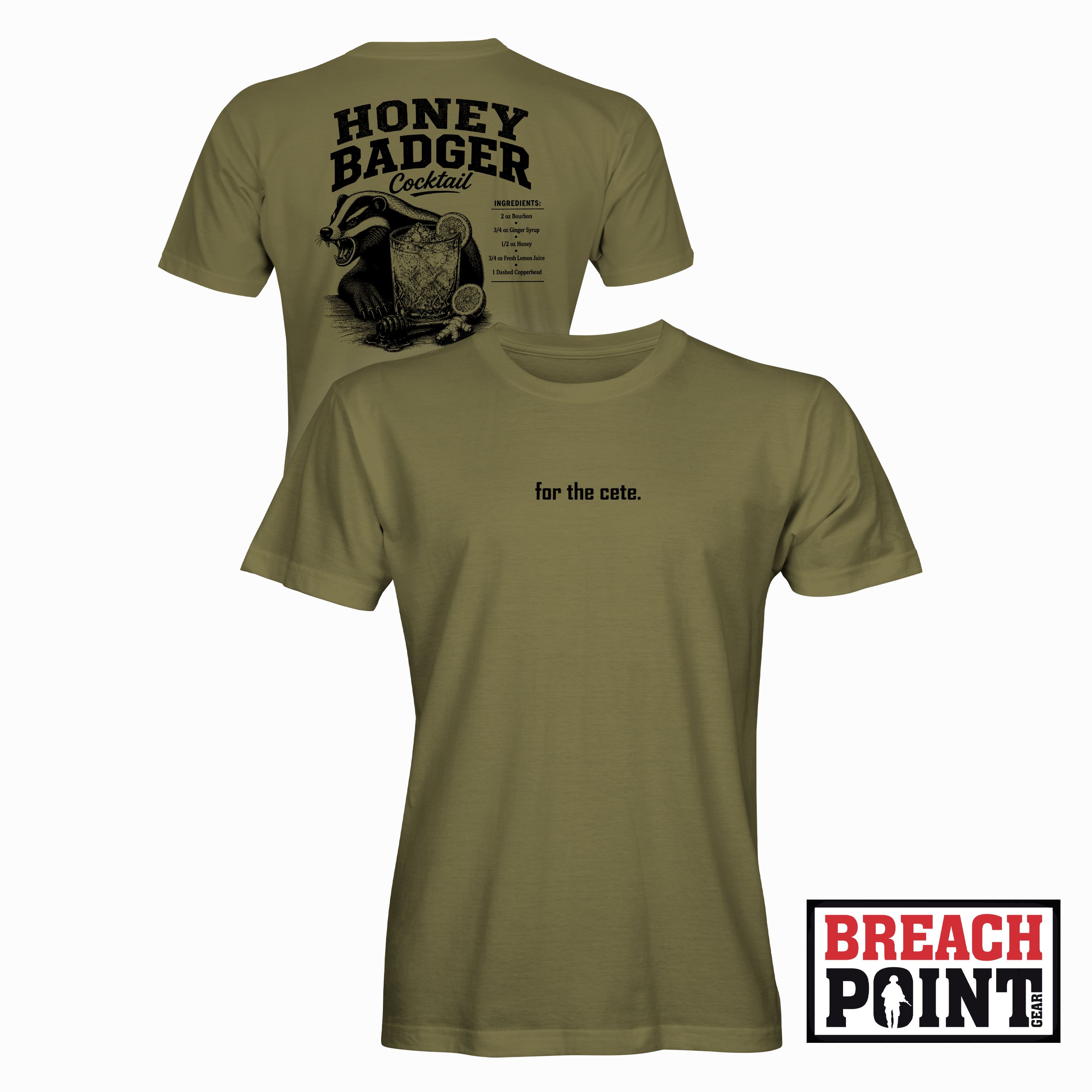 "BADGERS" B/302nd Intelligence and Electronic Warfare Battalion - Military Tee (B152-5)