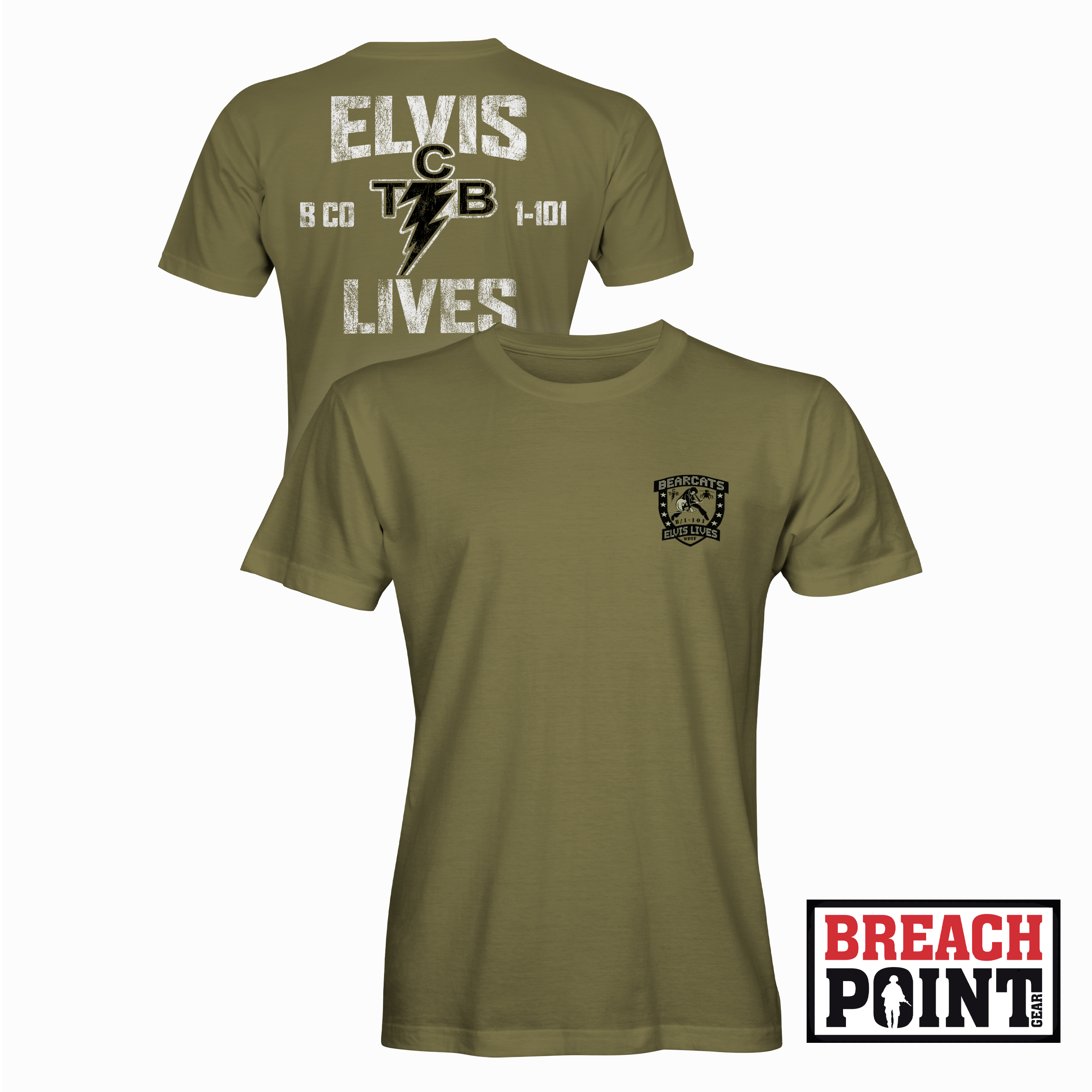 "BEARCATS" B/1-101st Combat Aviation Brigade - Military Tee (B128-9)