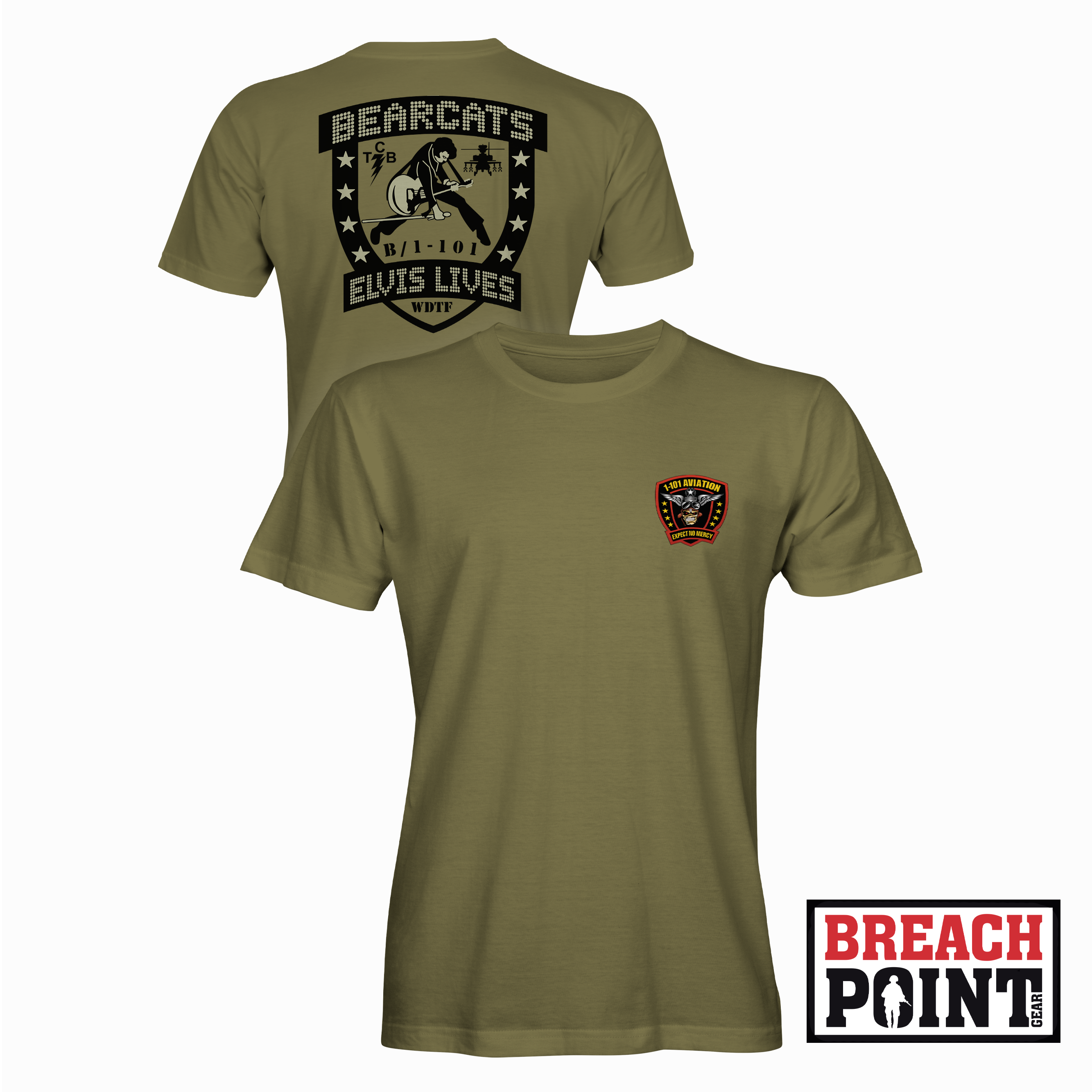 "BEARCATS" B/1-101st Combat Aviation Brigade - Military Tee (B128-8)