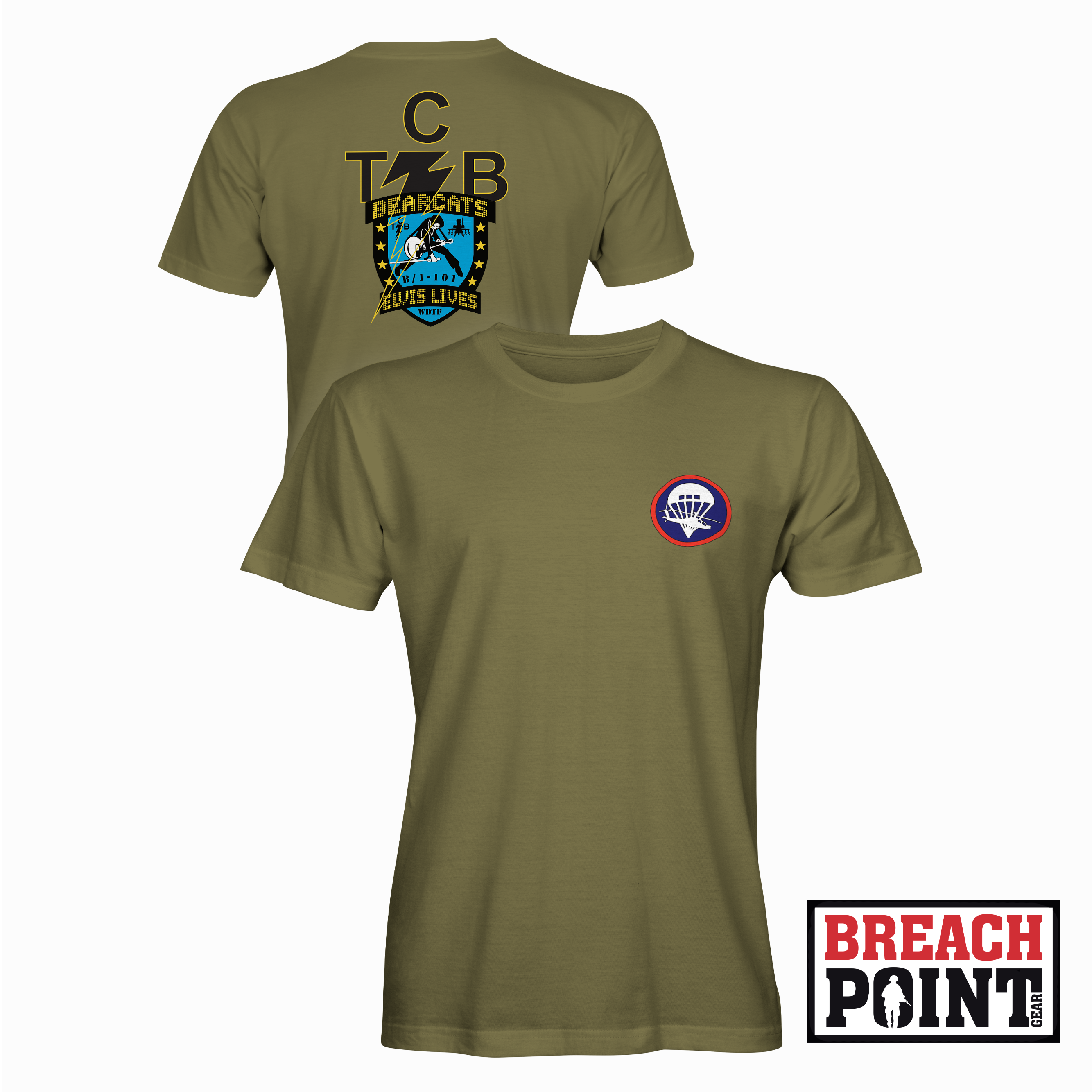 "BEARCATS" B/1-101st Combat Aviation Brigade - Military Tee (B128-11)