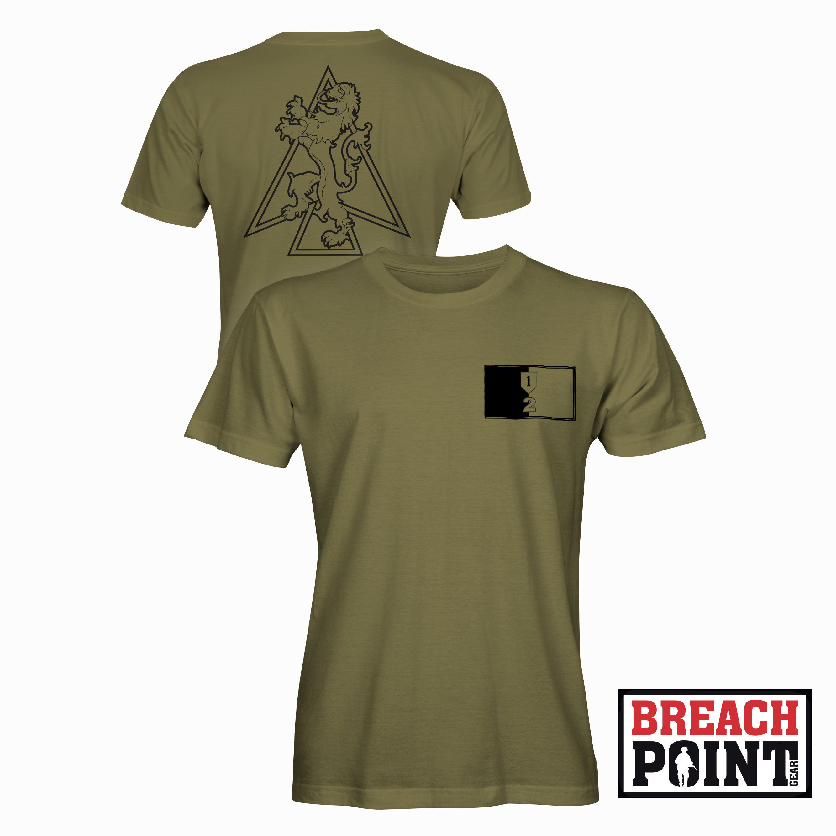 "SILVER LIONS" 2nd Armored Brigade Combat Team - Military Tee (B156)