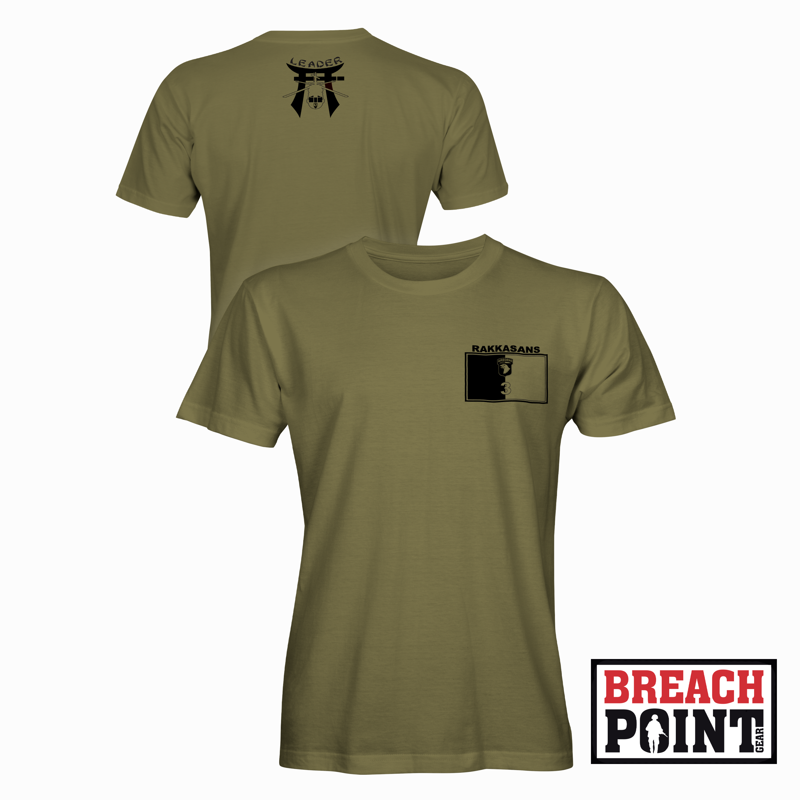 "LEADER" 1-187th Infantry Regiment - Military Tee (A36-2)