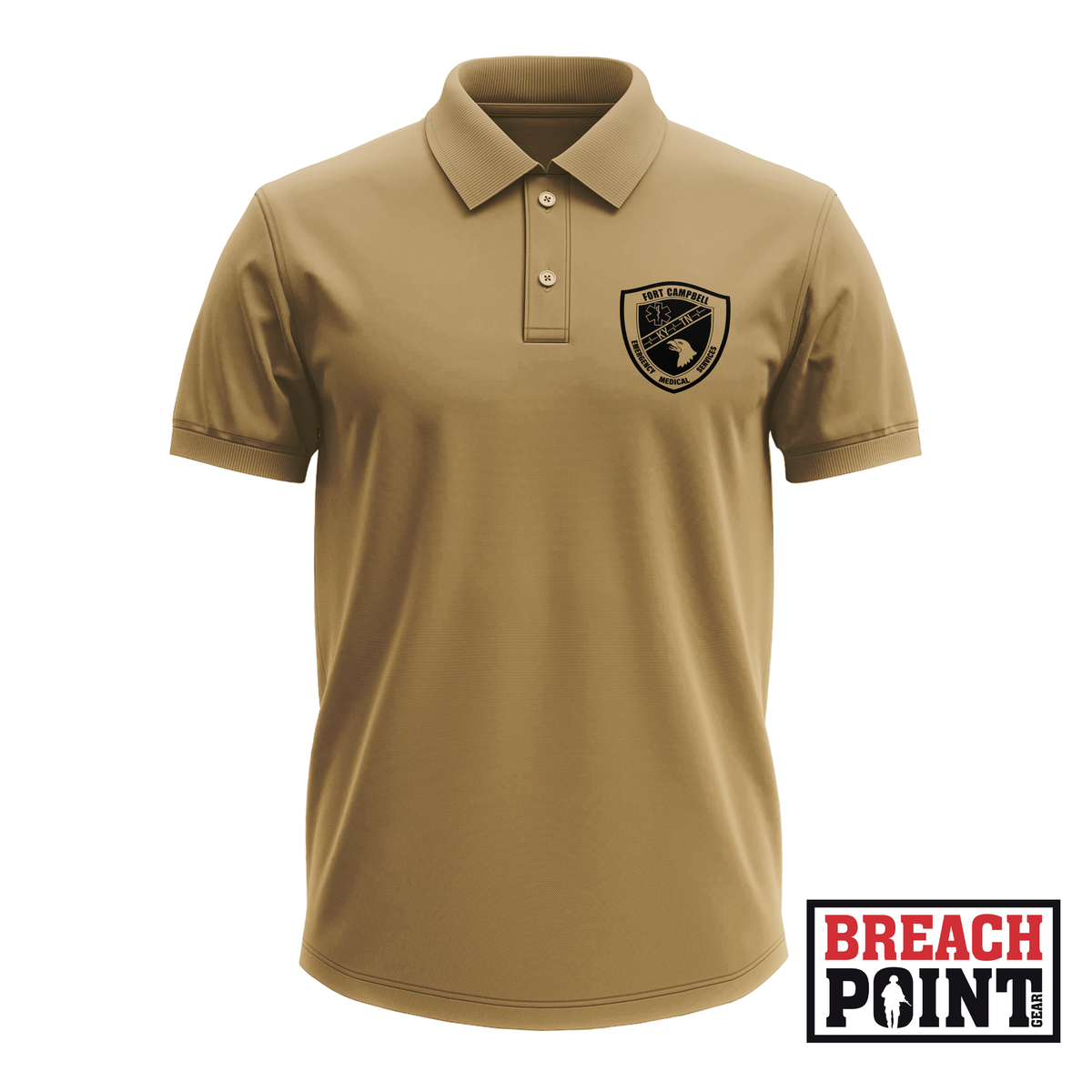 "FORT CAMPBELL EMS" EMS/Blanchfield Army Community Hospital - Polo (B168-4)
