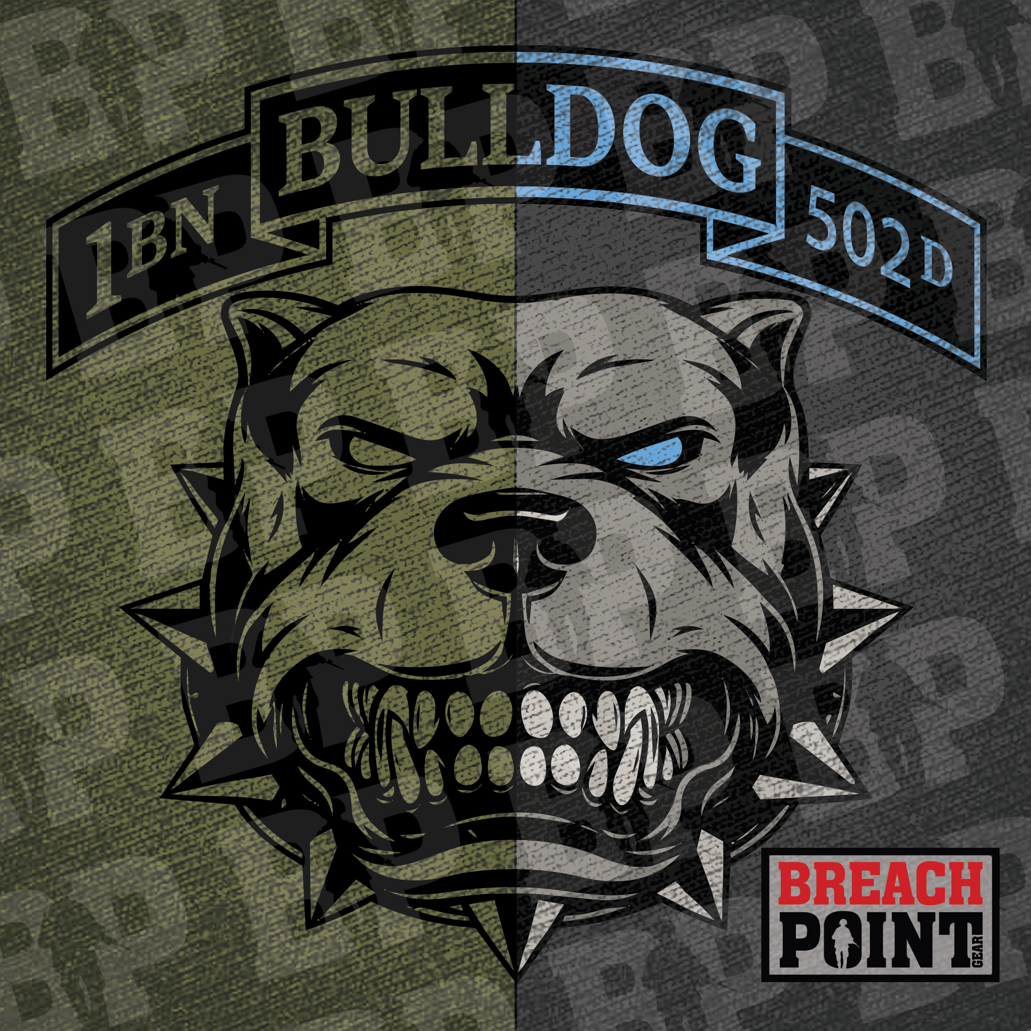 "BULLDOG" B/1-502nd Infantry Regiment - Military Tee (B133-1)
