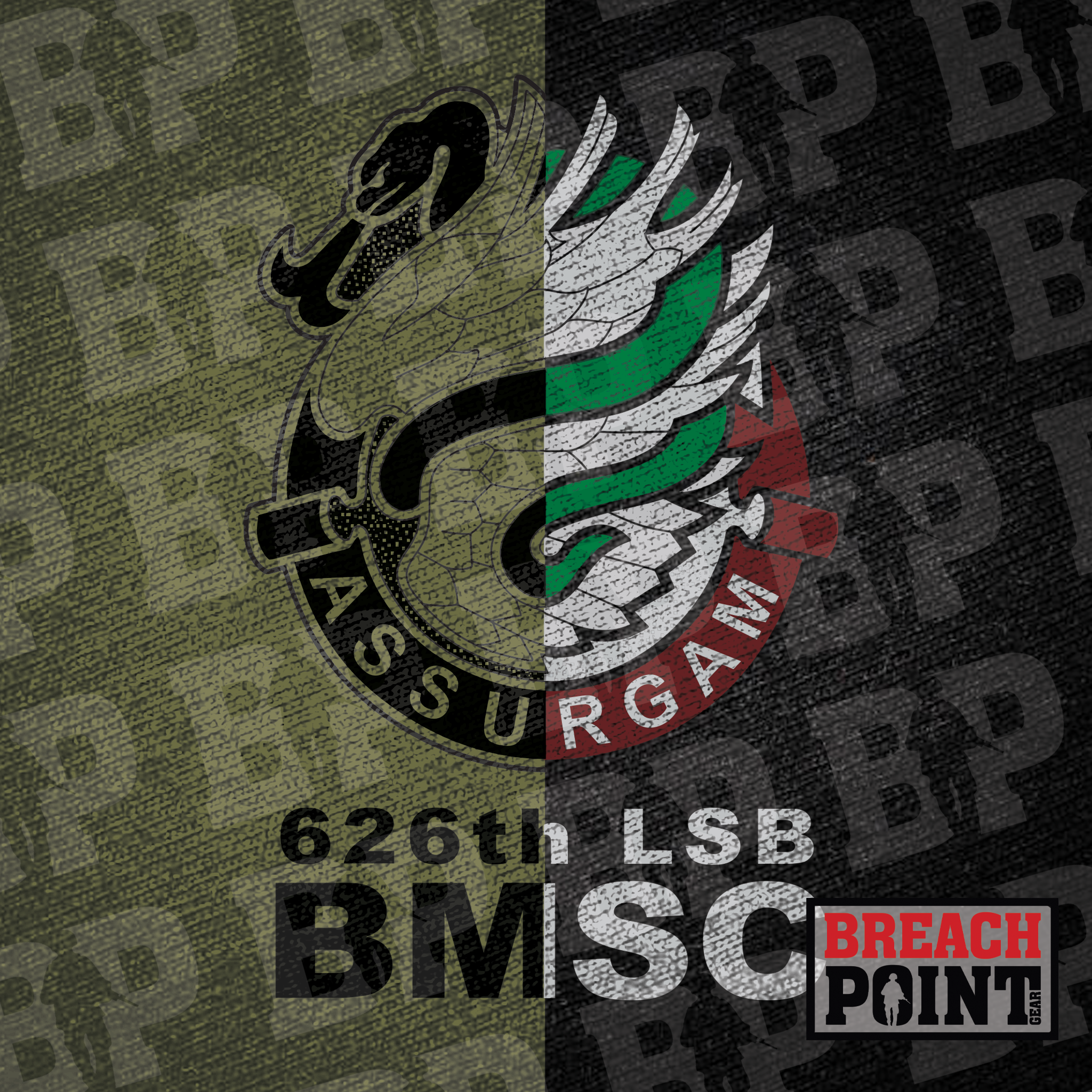 "BUSHMASTERS" B/626th Light Support Battalion - Hoodie (B83)