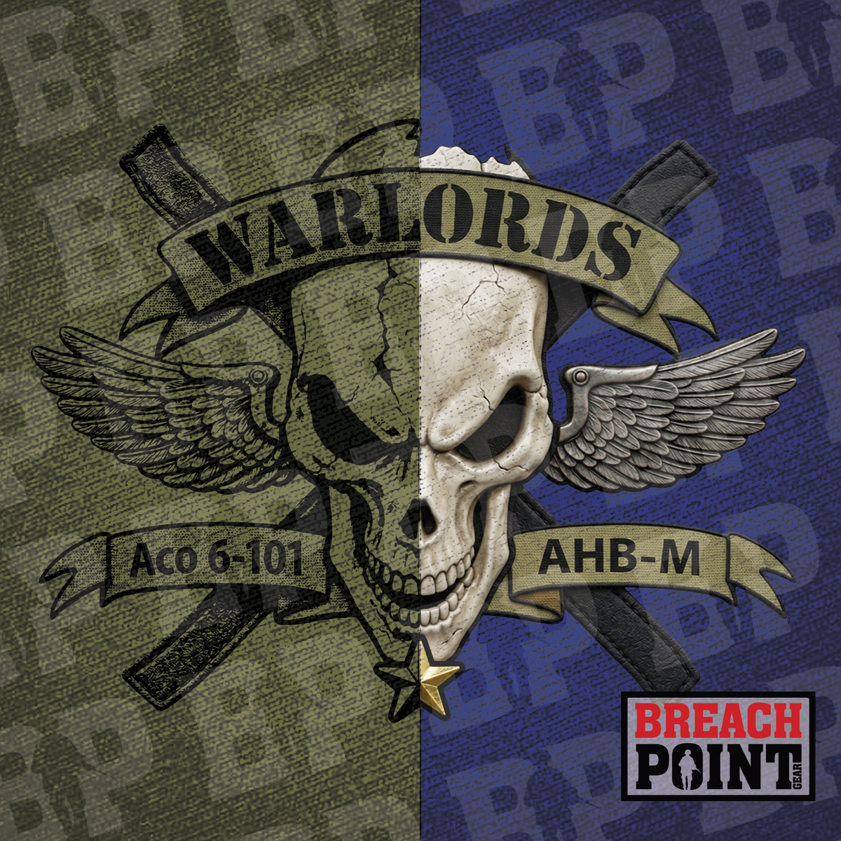 "WARLORDS" A/6-101st Combat Aviation Battalion - T-Shirt (B175-3)
