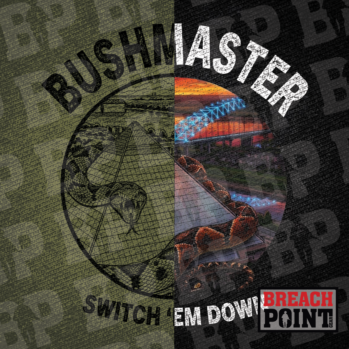 "BUSHMASTER" B/1-278th Cavalry Regiment - Military Tee (B176-2)