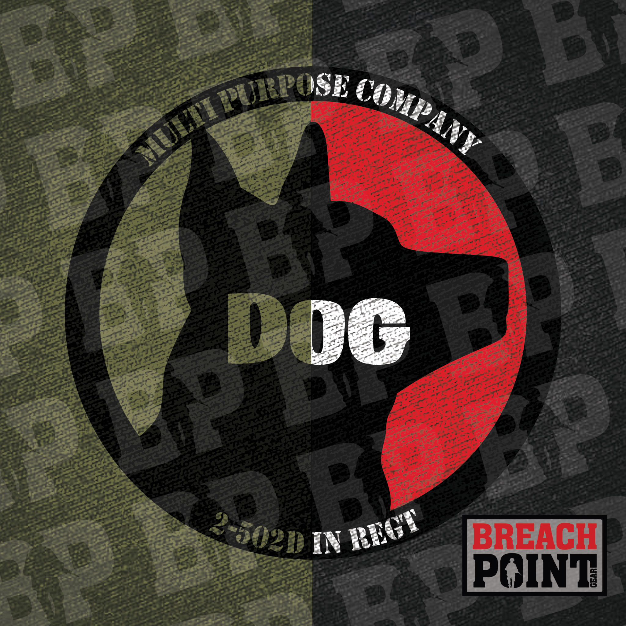 "DOG" MPC/2-502nd Infantry Regiment - T-Shirt (B96-2)